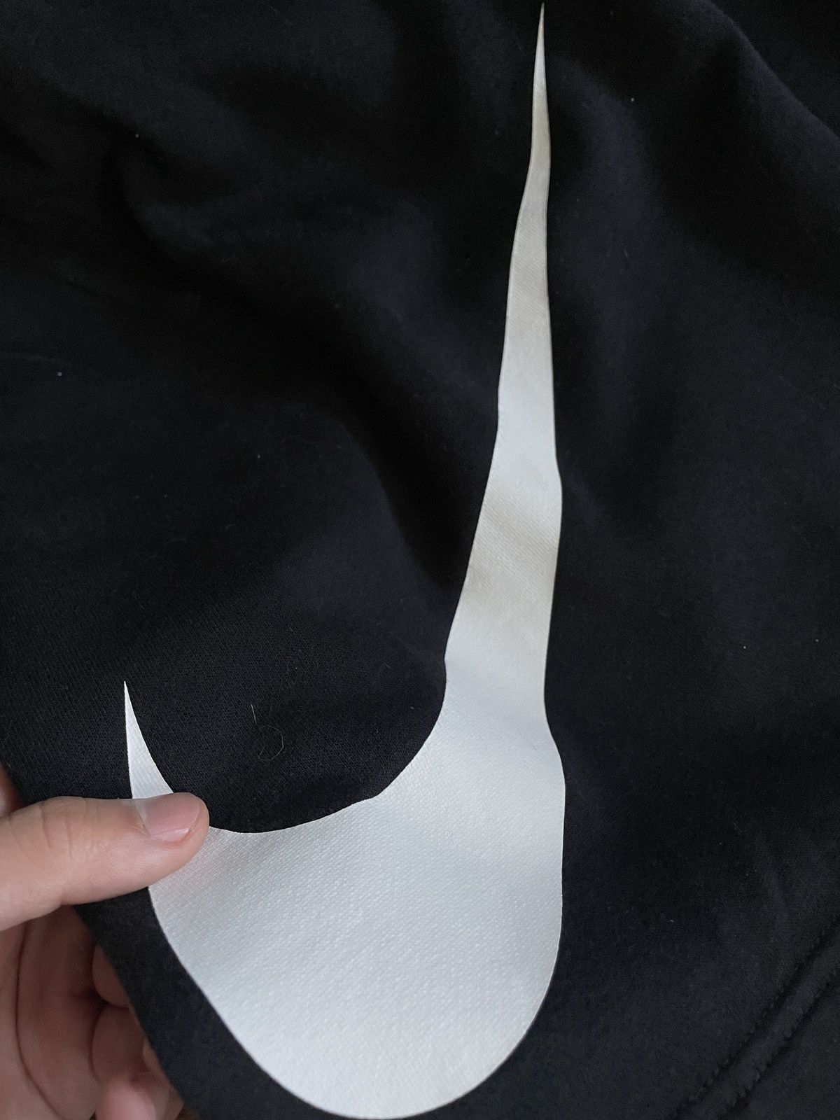 Nike Nike Big Swoosh Shorts Black large vintage sportswear Size US 33 - 22 Thumbnail