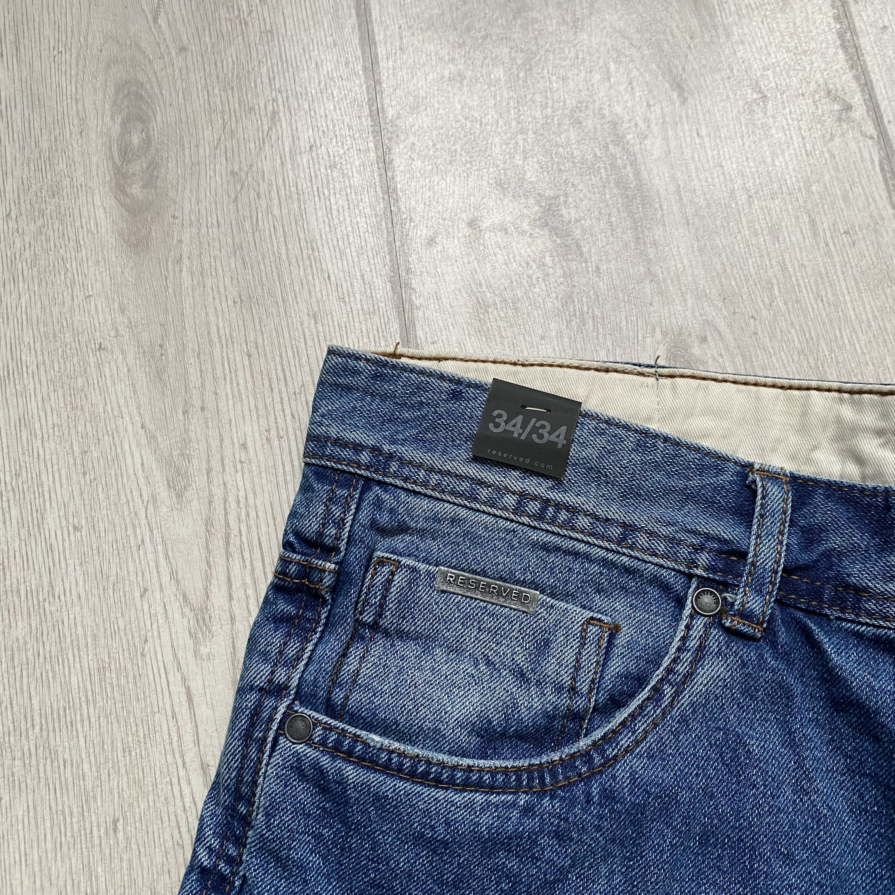 Wrangler Faded Blue Distressed Denim Pants Vintage Style Jeans Size US 34 / EU 50 - 8 Thumbnail