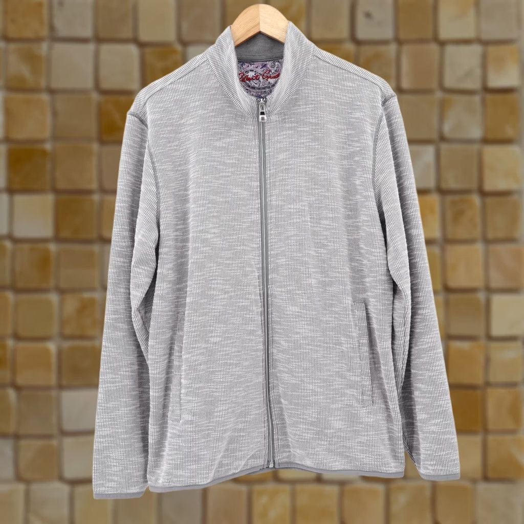 Robert Graham Robert Graham Men’s Kobra Full Zip Sweater Shirt? Size US L / EU 52-54 / 3 - 1 Thumbnail