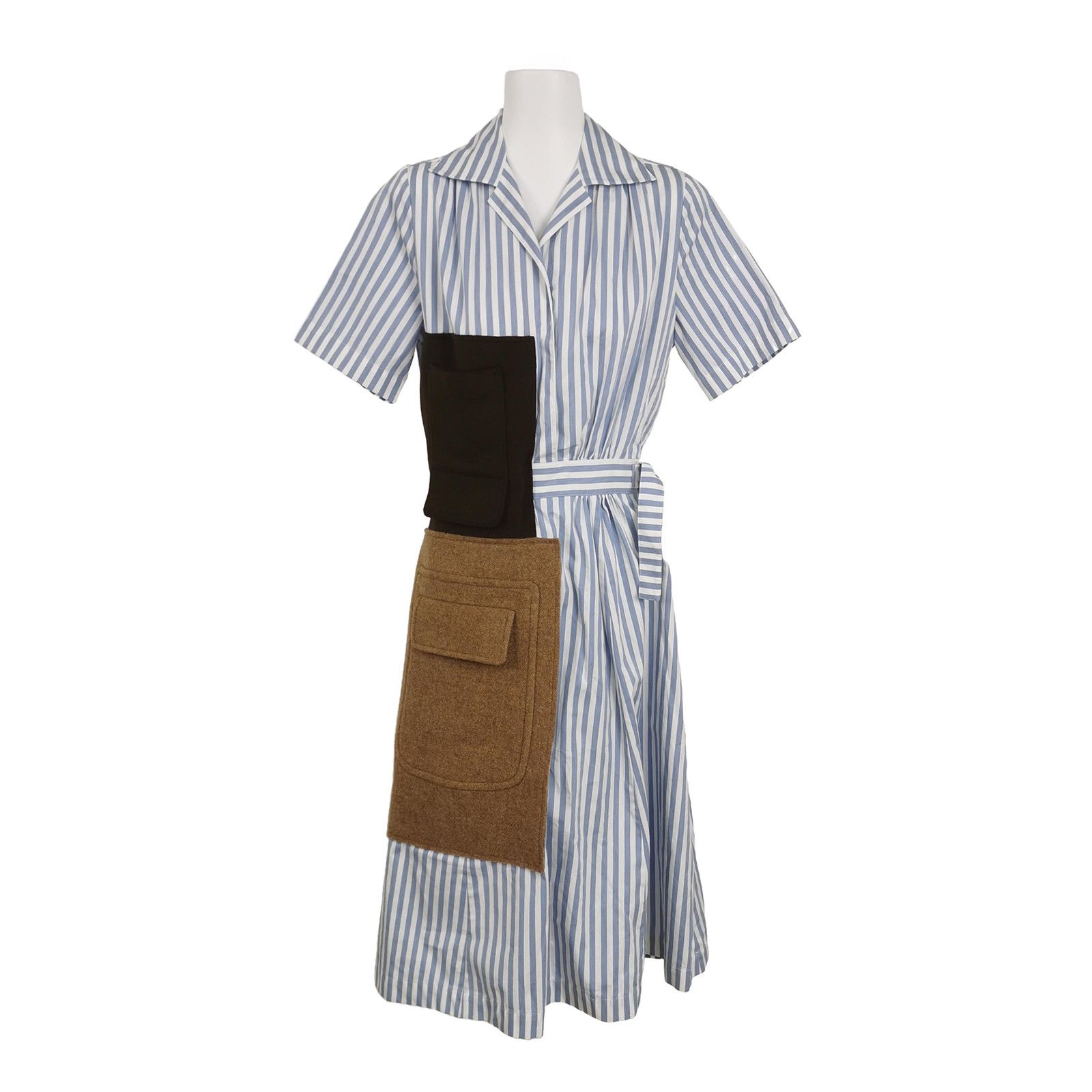 Maison Margiela Maison Margiela Patchwork Striped Dress Size 38 Size S / US 4 / IT 40 - 1 Thumbnail
