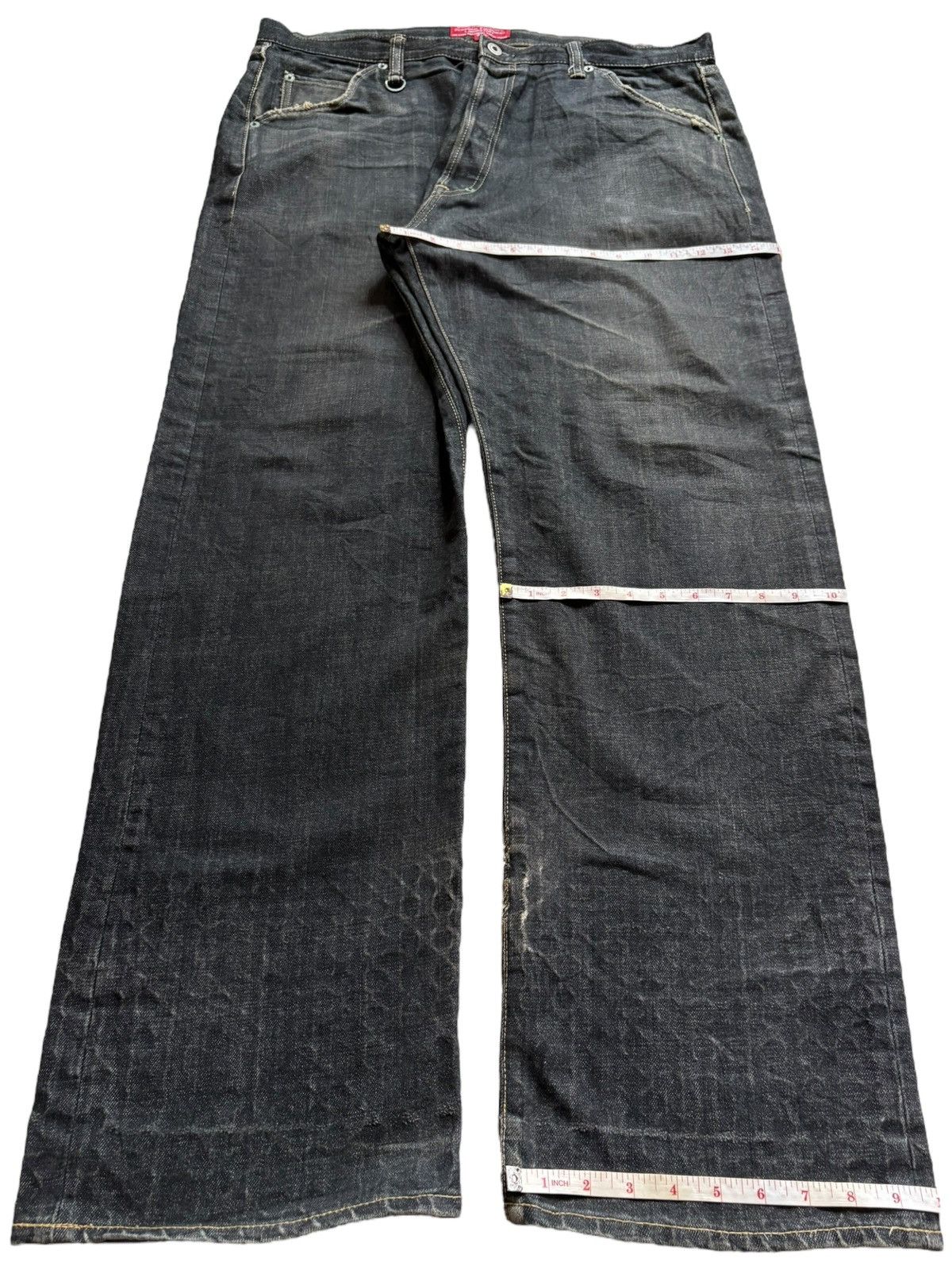 Japanese Brand Vintage Japanese Brand Button Fly Loose Baggy Jeans Size US 38 / EU 54 - 13 Thumbnail