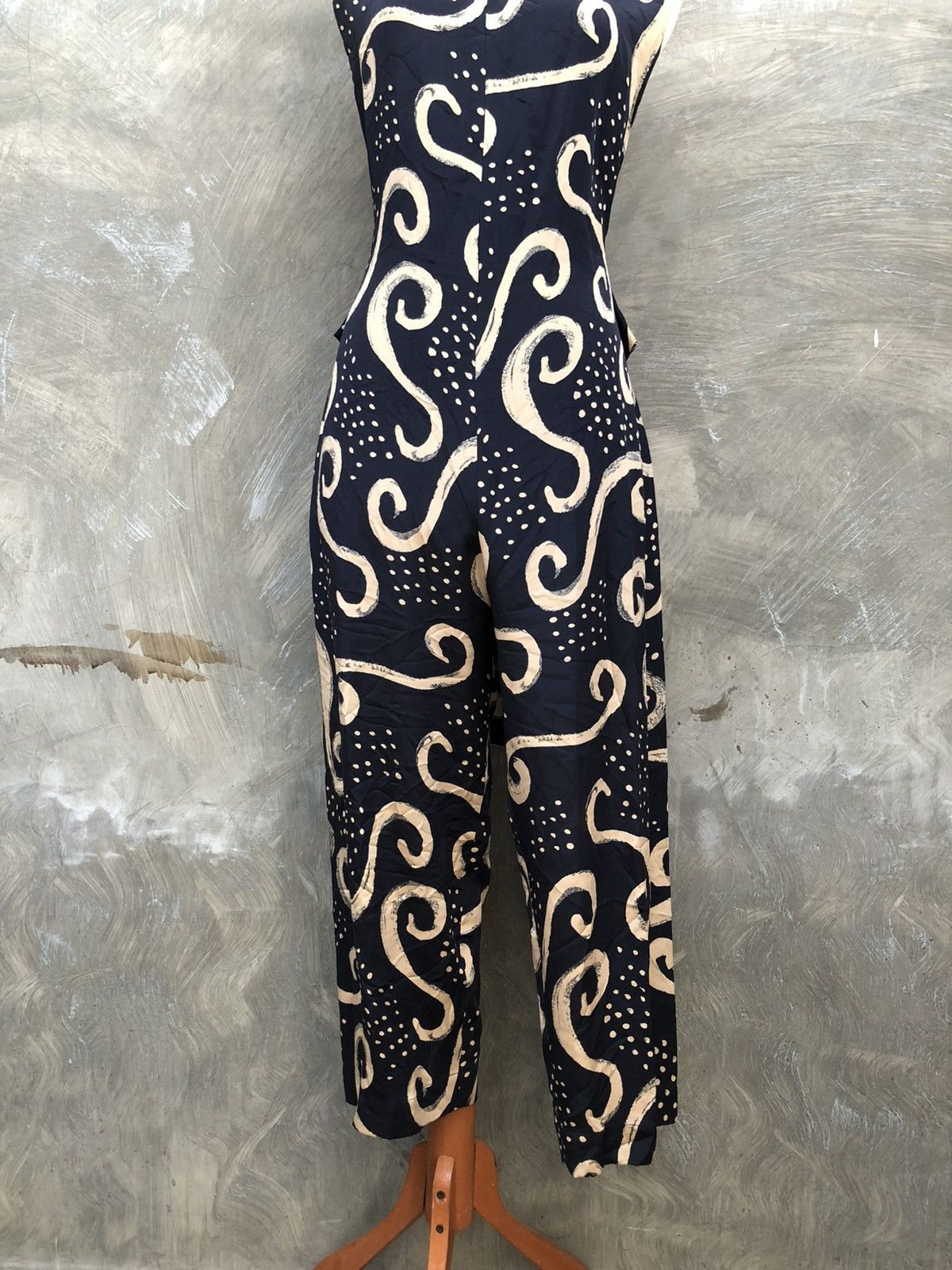 Issey Miyake Issey Miyake Abstract Batik Swirl Pattern Jumpsuit Size M / US 6-8 / IT 42-44 - 3 Thumbnail