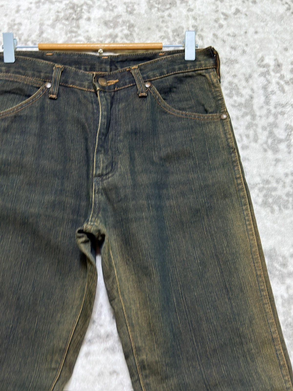 Vintage Wrangler Sun Faded Flared Mud Wash Bootcut Denim