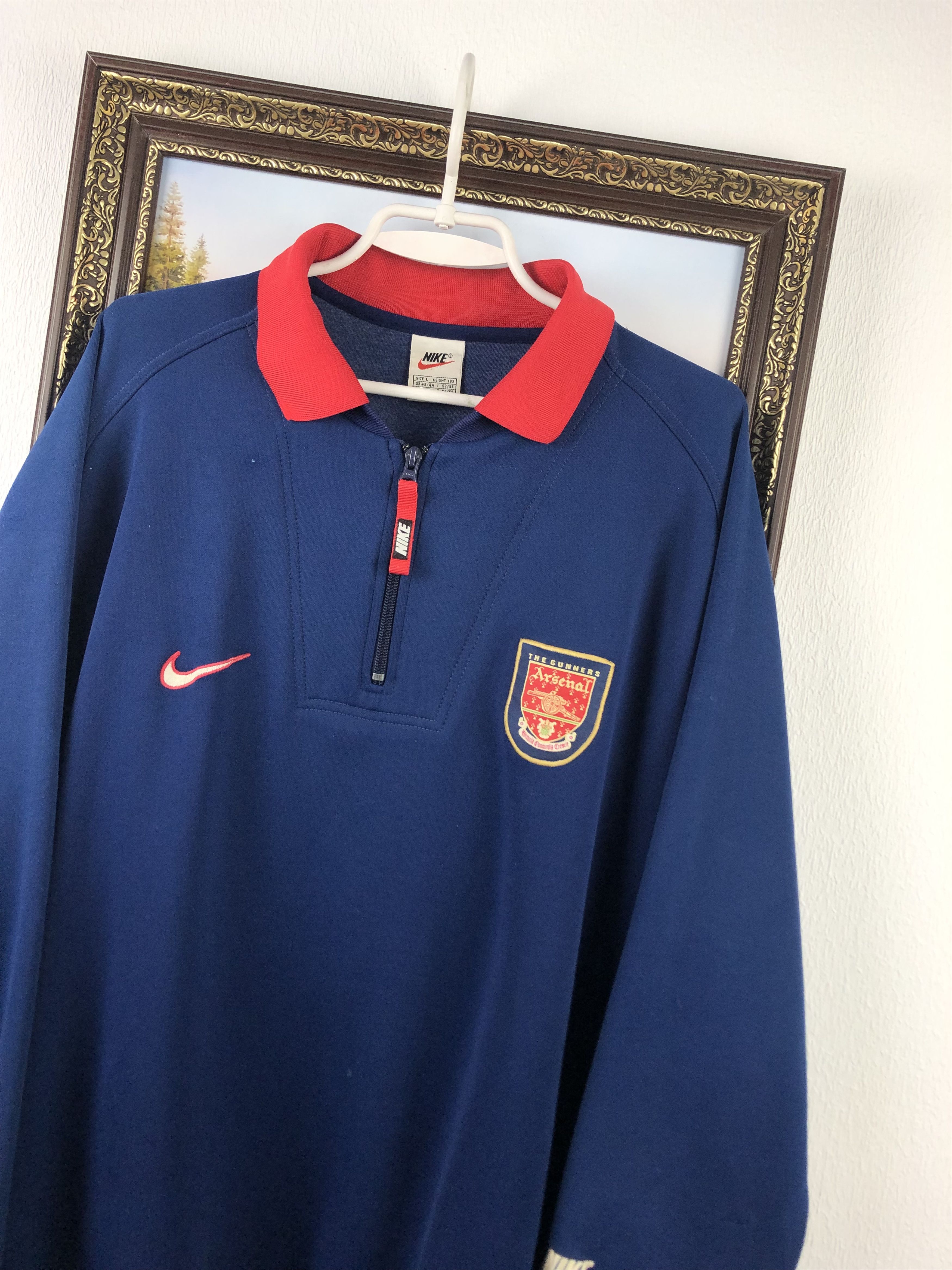 Nike Vintage Nike FC Arsenal Soccer Sweatshirt Football Jacket Size US L / EU 52-54 / 3 - 4 Thumbnail