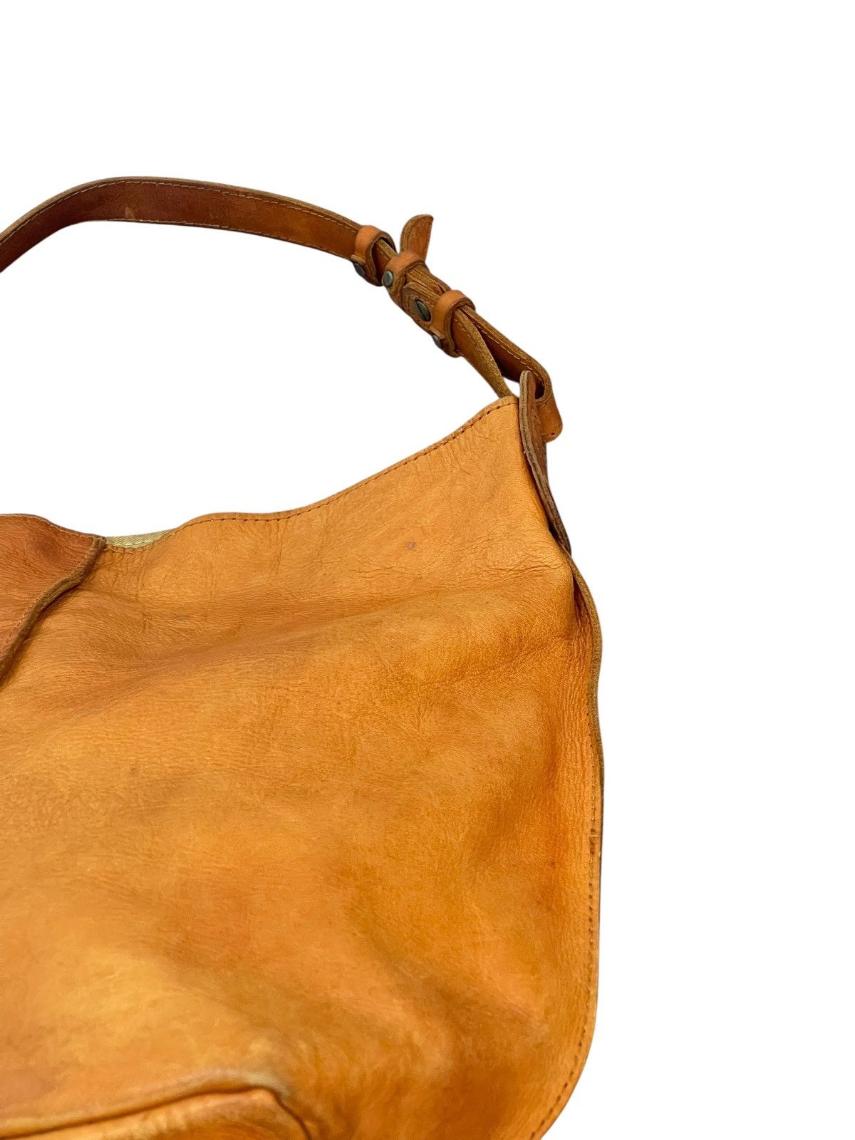 Leather Full Leather Patina Unknown Handmade Shoulder Bag 7🟩 Size ONE SIZE - 9 Thumbnail