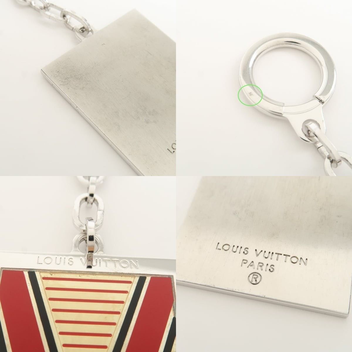 Louis Vuitton Louis Vuitton Logo Plate Metal Bag Charm Silver Size ONE SIZE - 4 Thumbnail