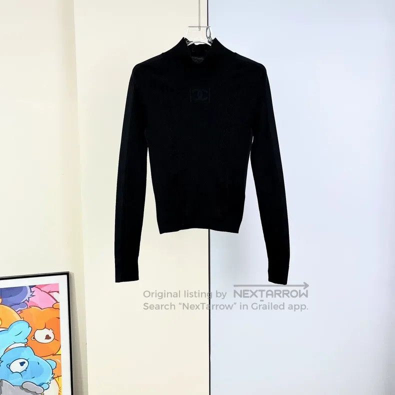 Chanel Chanel 24N Ski Series Black Pullover Sweater Size XS / US 0-2 / IT 36-38 - 3 Thumbnail