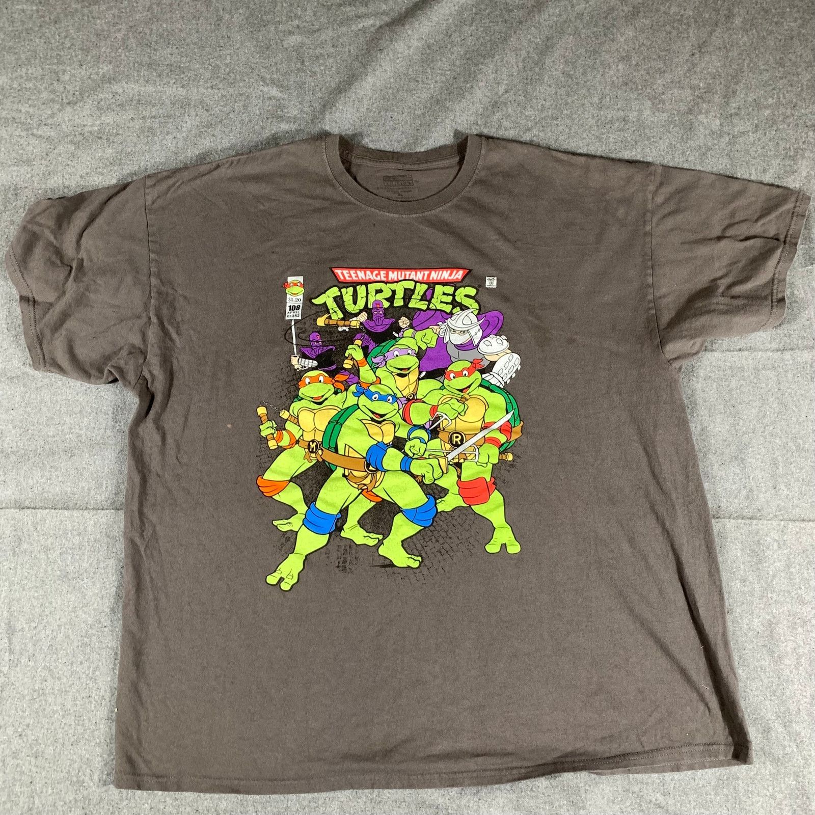 Other Ninja Turtles Womens XL Gray Short Sleeve Crew Neck Size XL / US 12-14 / IT 48-50 - 1 Thumbnail