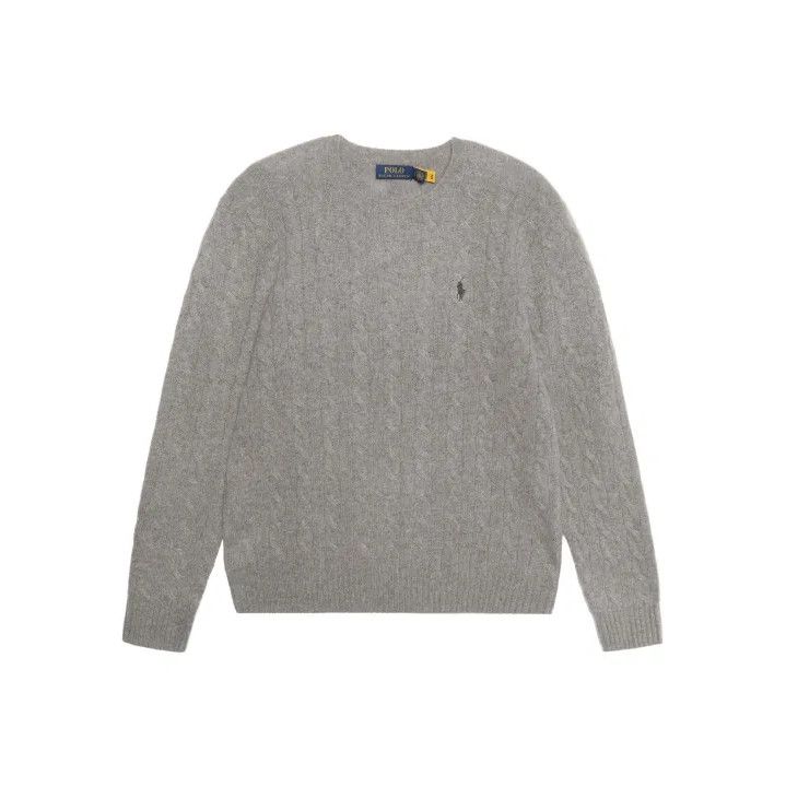 Polo Ralph Lauren Polo Ralph Lauren Men's Cable-Knit Logo Cashmere Sweater Size US M / EU 48-50 / 2 - 1 Thumbnail