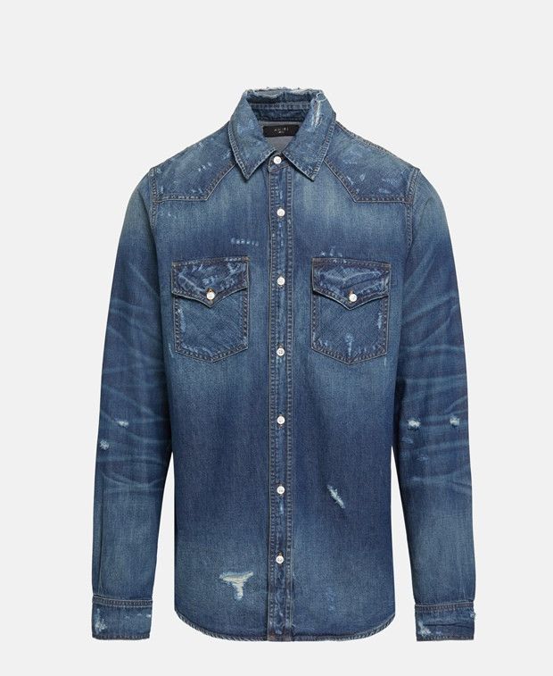 Amiri Denim shirt Size US XL / EU 56 / 4 - 1 Preview