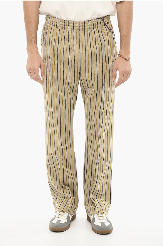 Needles og1mm0524 Striped Casual Pants in Beige Size US 34 / EU 50 - 1 Thumbnail