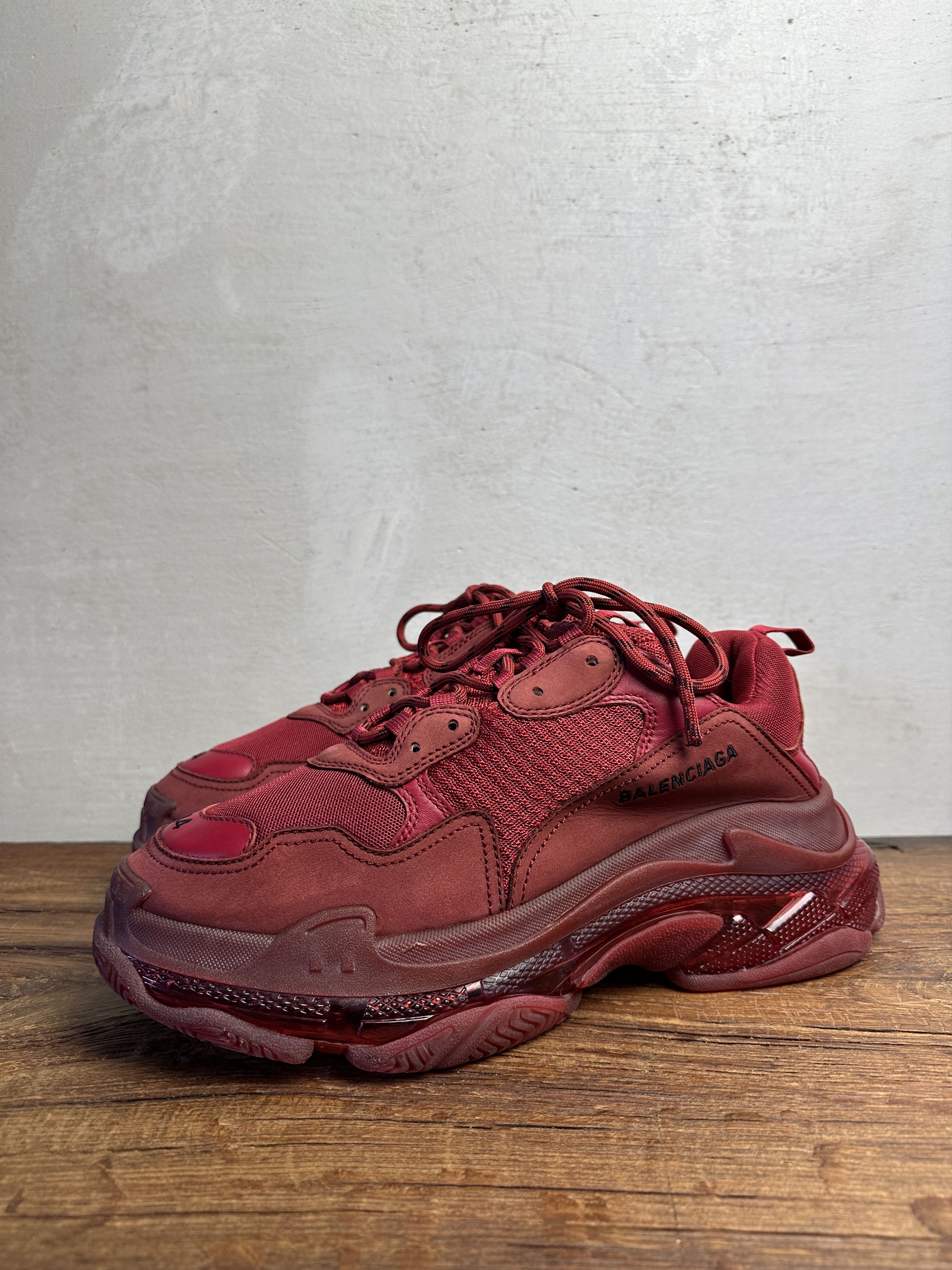 Balenciaga Triple S Clear Sole Red
