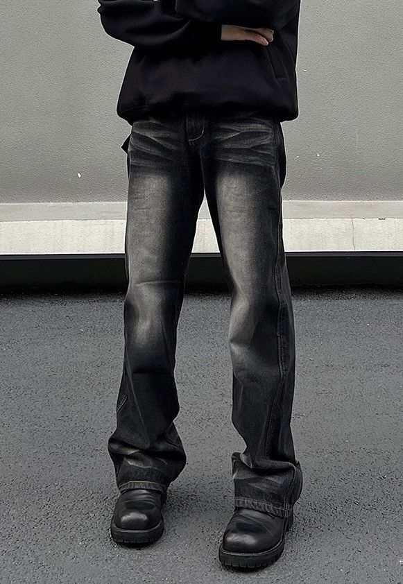 Japanese Brand × Vintage Outdoor retro fashion faded yuppie flared jeans pants Size US 33 - 1 Thumbnail