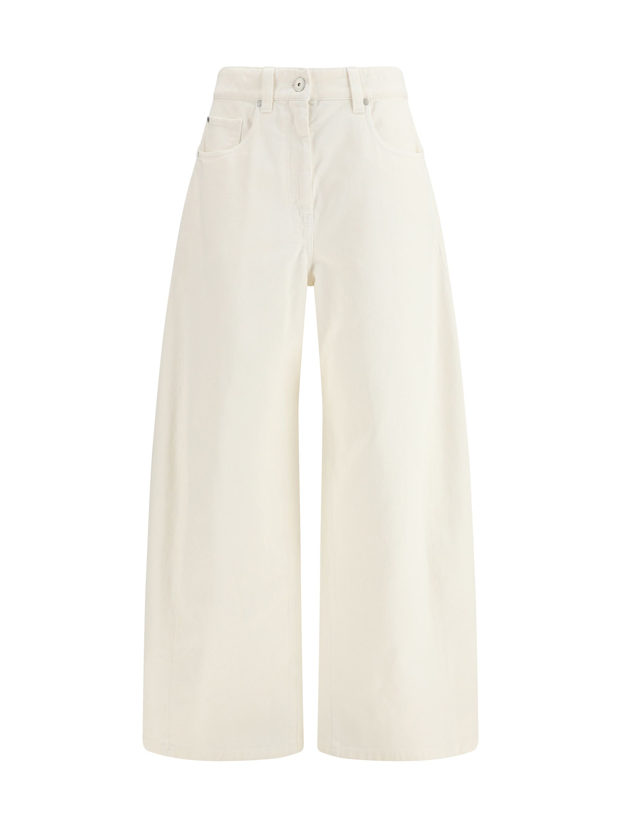 Brunello Cucinelli Wide-leg Trousers Size 30" / US 8 / IT 44 - 1 Thumbnail