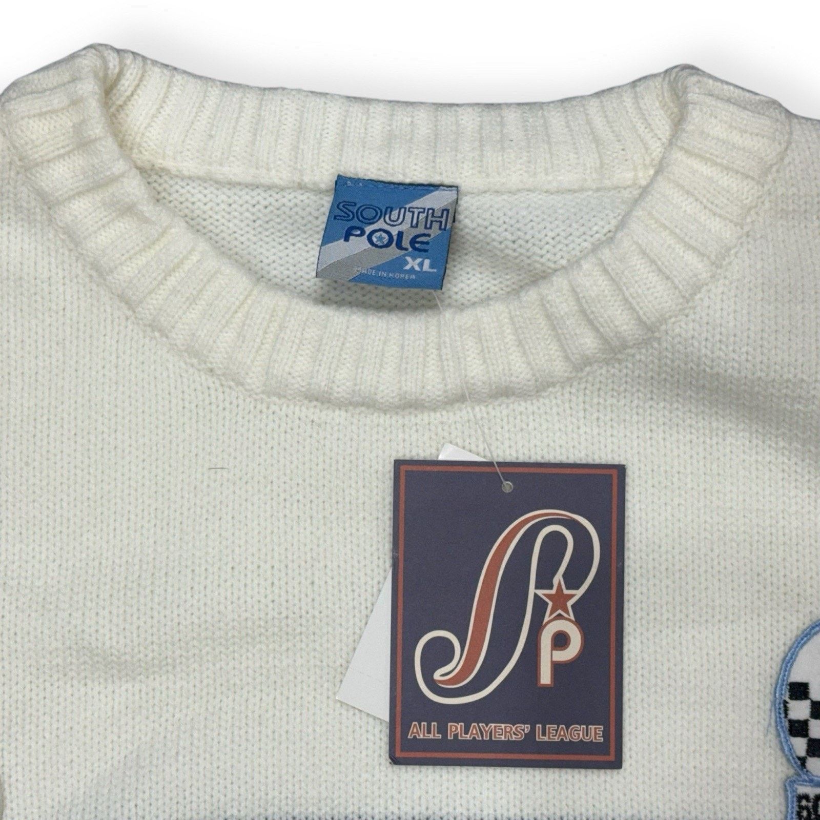 Southpole NWT Vintage South Pole Sweater Mens Large White Size US XL / EU 56 / 4 - 3 Thumbnail