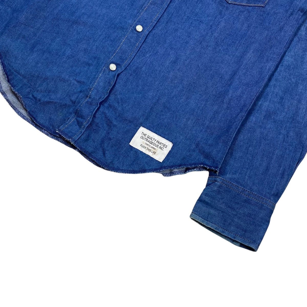 Japanese Brand × Wacko Maria Wacko Maria Guilty Parties Western Denim Button Up Shirts Size US S / EU 44-46 / 1 - 7 Thumbnail