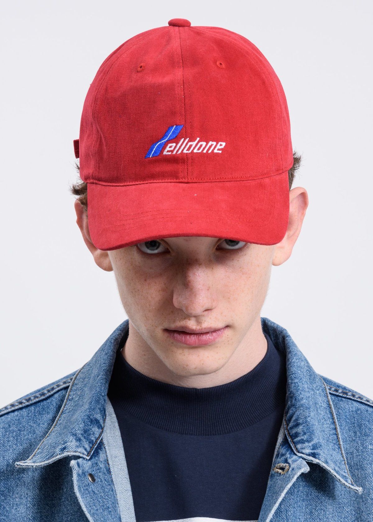 WE11DONE We11done Baseball Cap Red One Size Size ONE SIZE - 2 Thumbnail