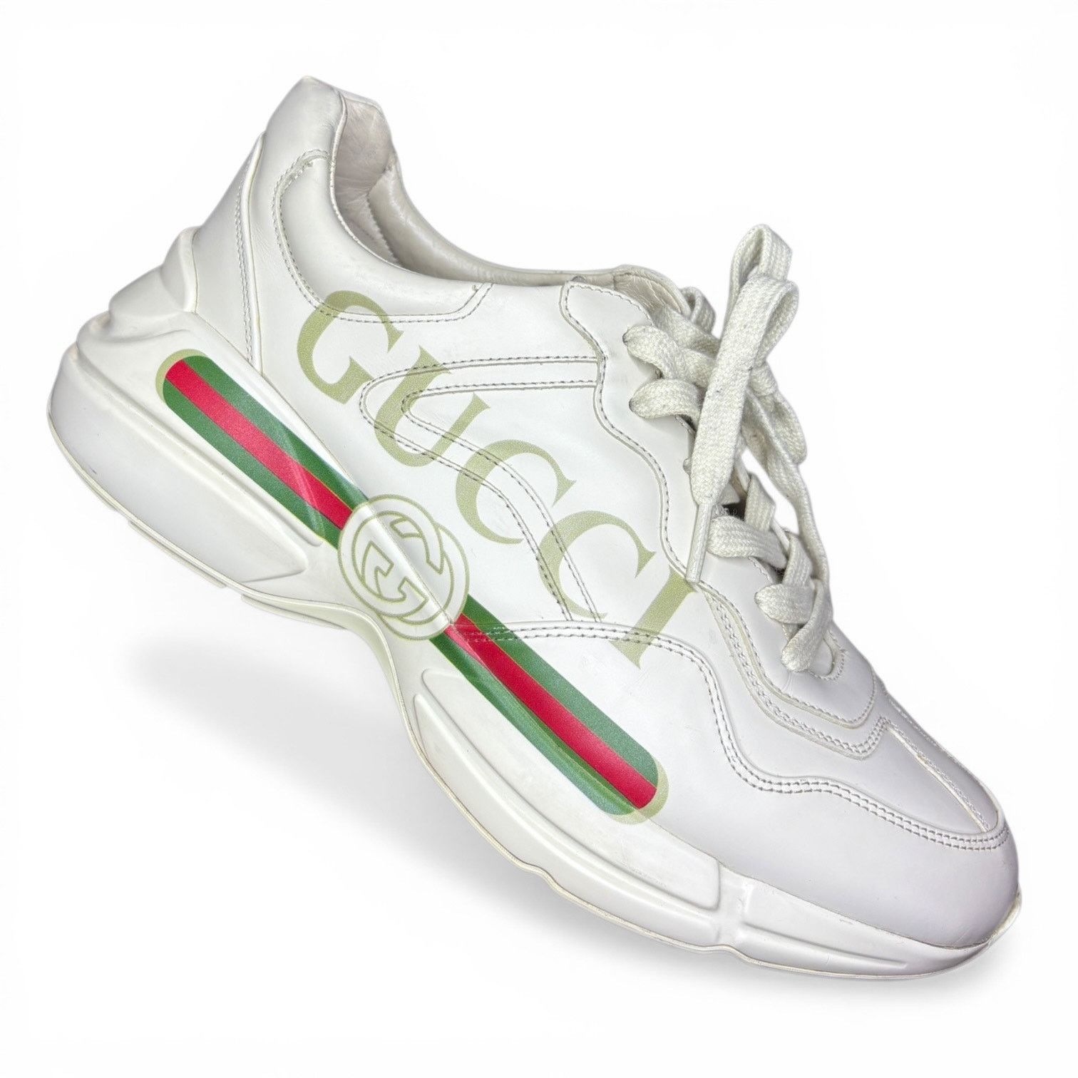 Gucci Gucci Rython White Logo Sneaker Sneakers | 8.5G Size US 9 / EU 42 - 3 Thumbnail