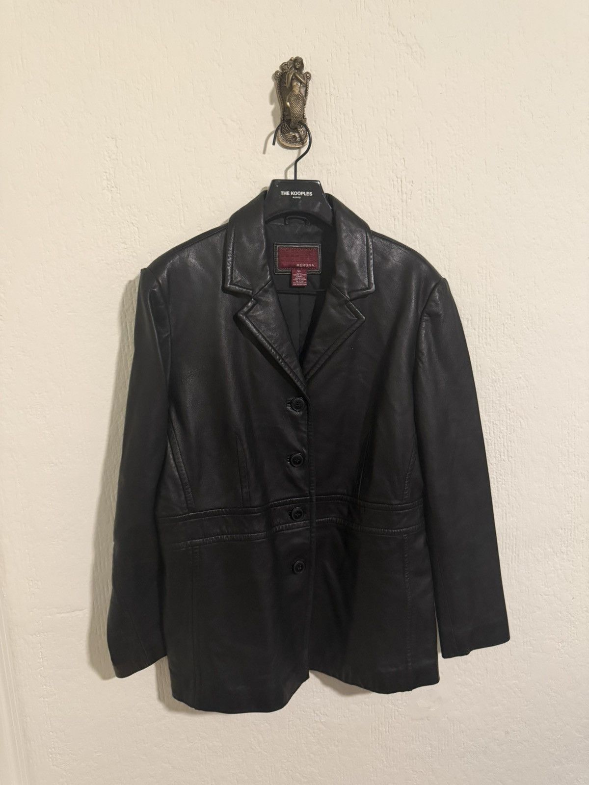 Genuine Leather Vintage genuine leather four button blazer jacket size L Size US L / EU 52-54 / 3 - 2 Thumbnail