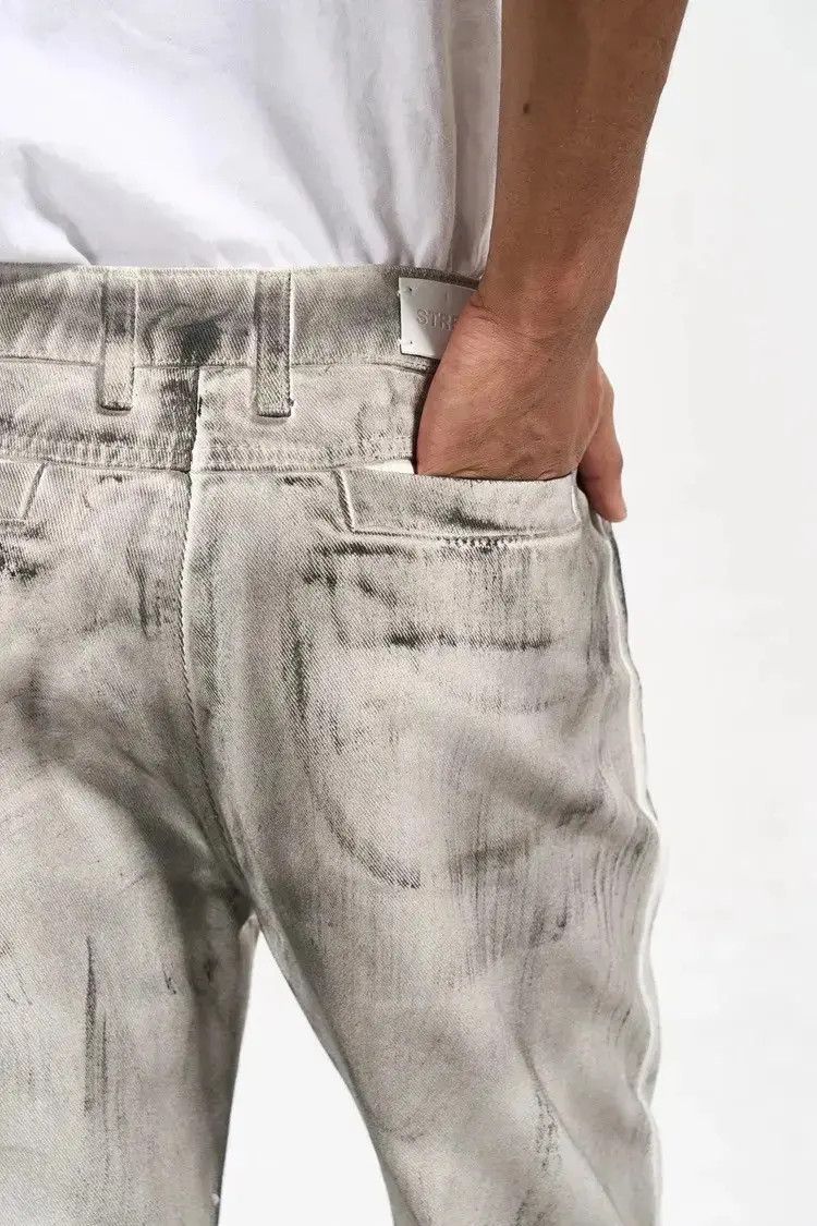 Japanese Brand Streetwear Retro Style Graffiti Flare Distressed Jeans Pants Size US 34 / EU 50 - 6 Thumbnail