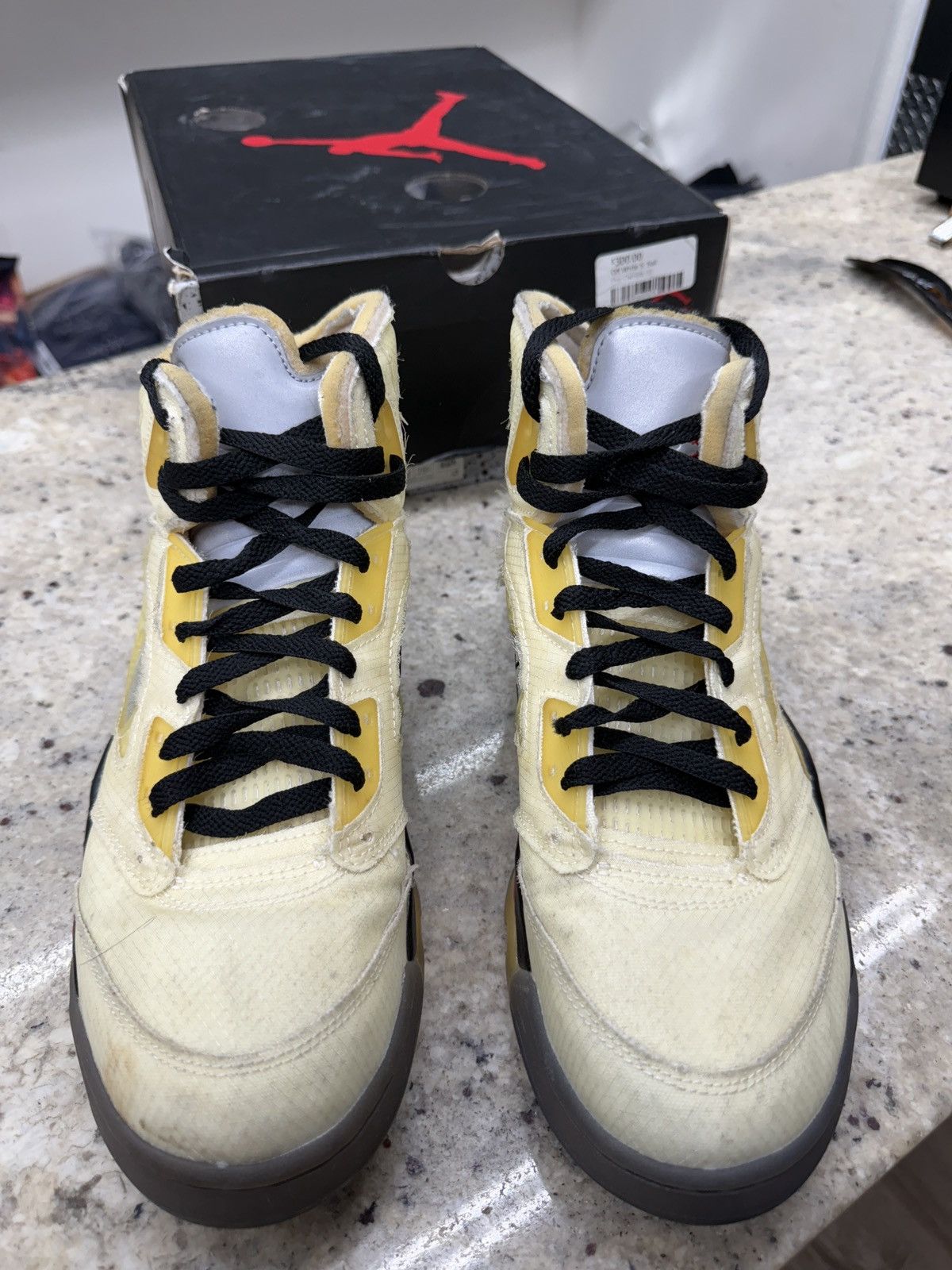 Off-White Jordan 5 Retro Off White Sail Size US 9.5 / EU 42-43 - 3 Thumbnail