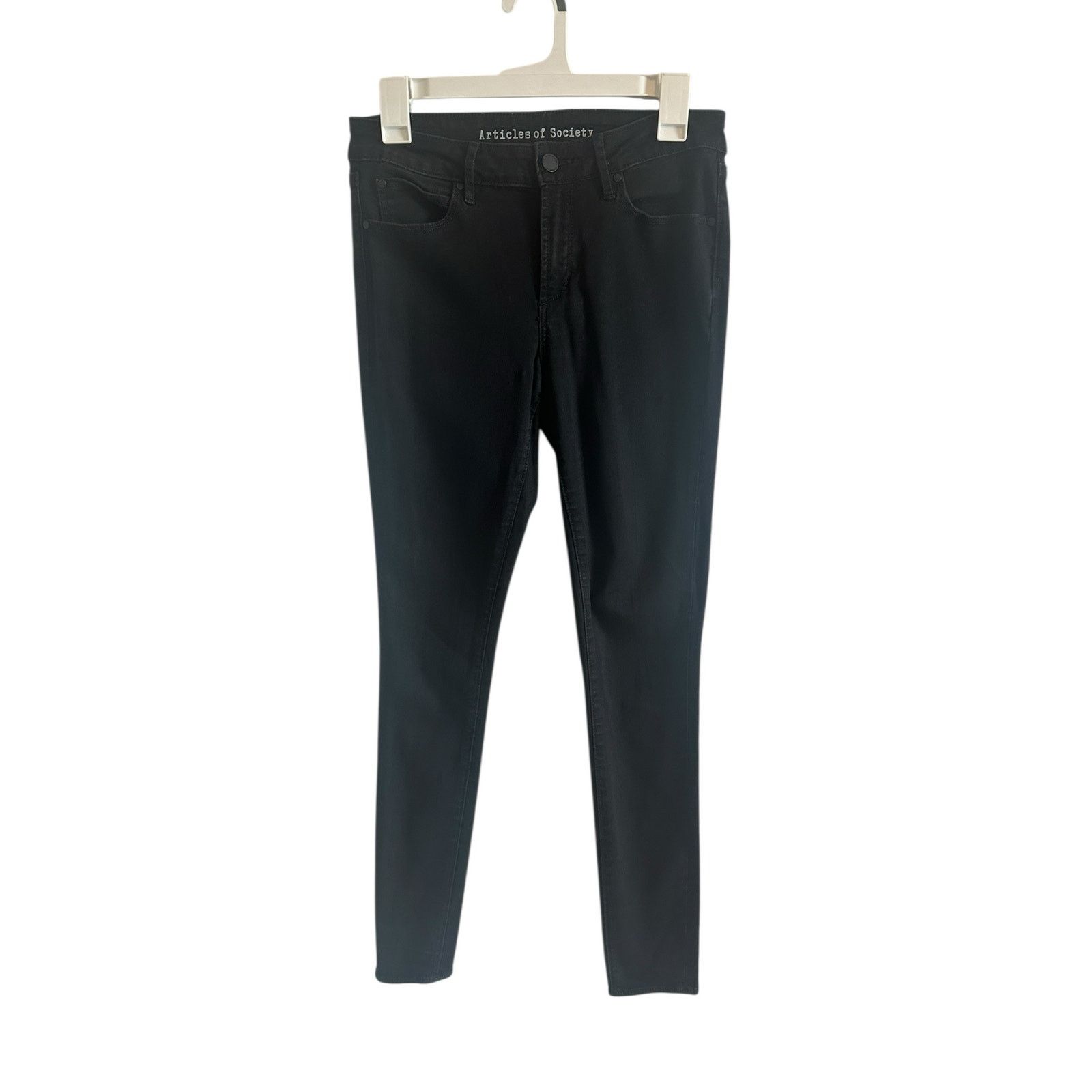Other Articles Of Society Skinny Mid Waist Cotton Casual Jeans Size 27" / US 4 / IT 40 - 3 Thumbnail