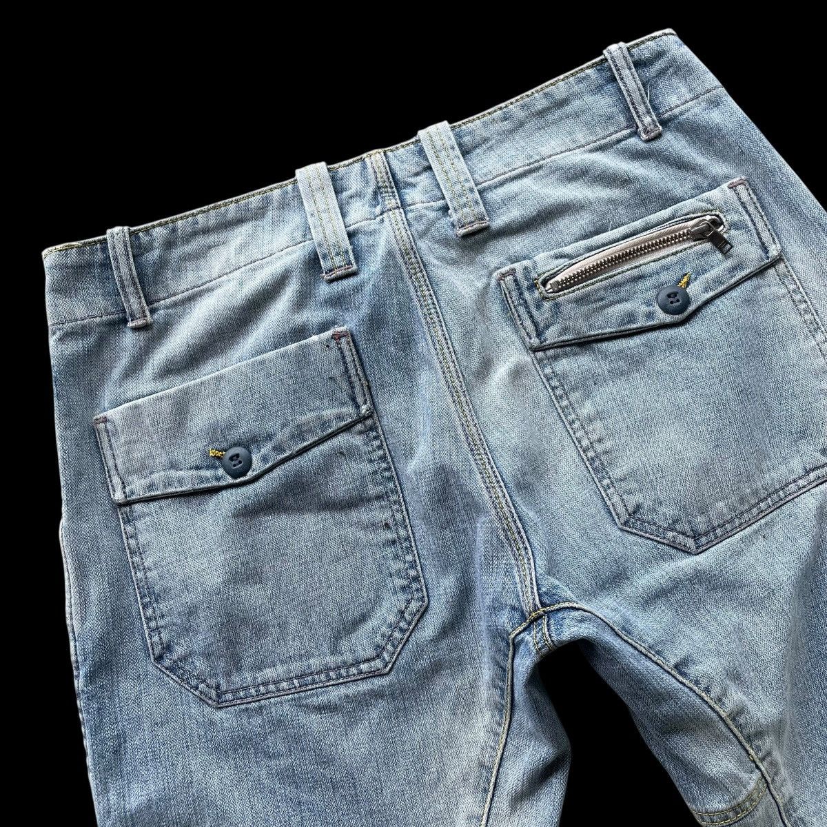 Diesel DIESEL INDUSTRY FLARE SPIRAL CUT FLY BUTTON DENIM PANTS Size US 30 / EU 46 - 13 Thumbnail
