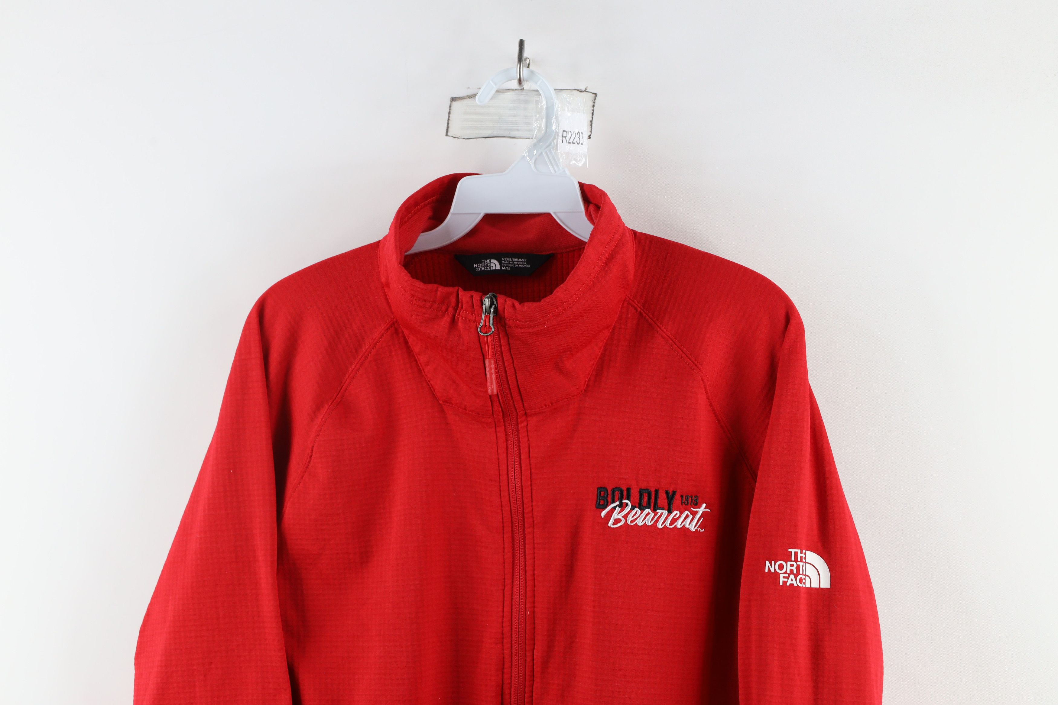 The North Face × Vintage The North Face University Fleece Lined Half Zip Sweater Red Size US M / EU 48-50 / 2 - 2 Thumbnail