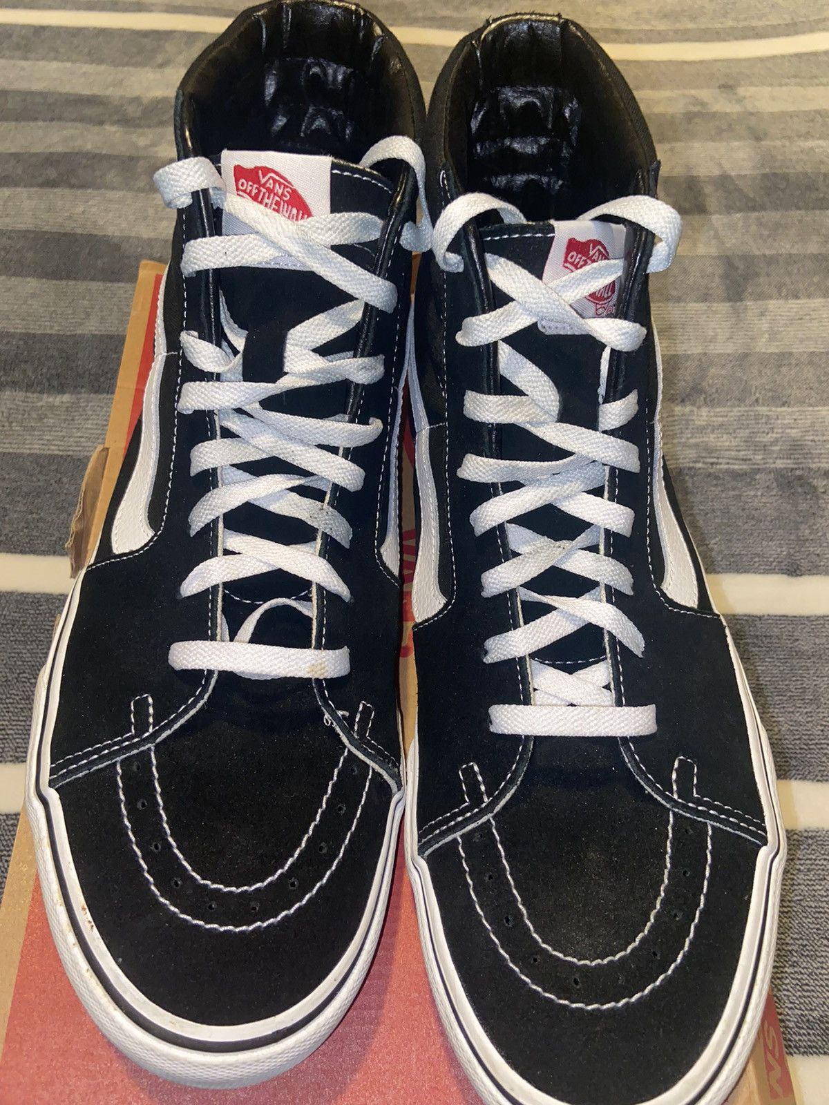 Vans High Top Black Classic Vans Size US 13 / EU 46 - 3 Thumbnail