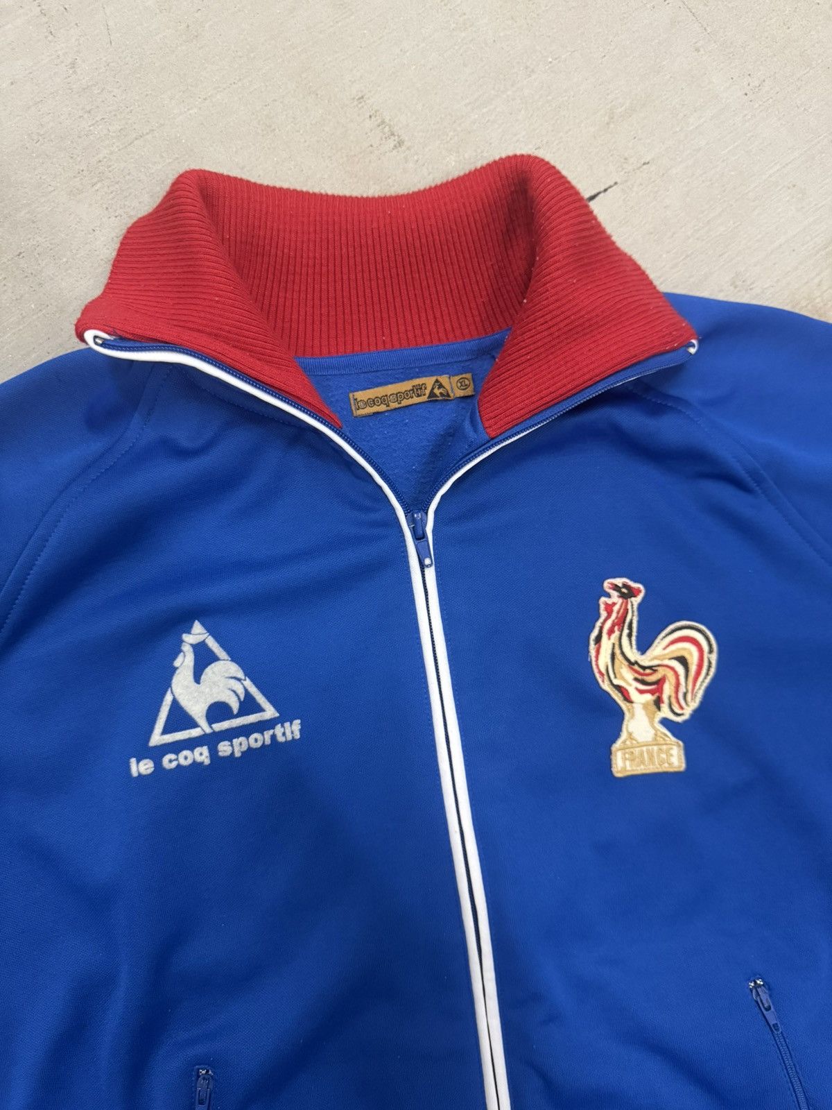 4GSELLER Vintage le coq sportif France Soccer Track Jacket Size US XL / EU 56 / 4 - 4 Thumbnail