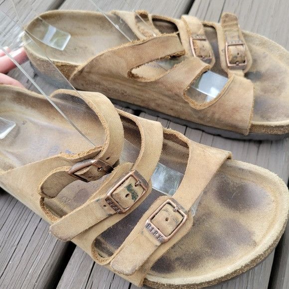 Birkenstock Birkenstock Florida Soft Footbed Oiled Leather Tobacco Brown Size US 8 / IT 38 - 3 Thumbnail