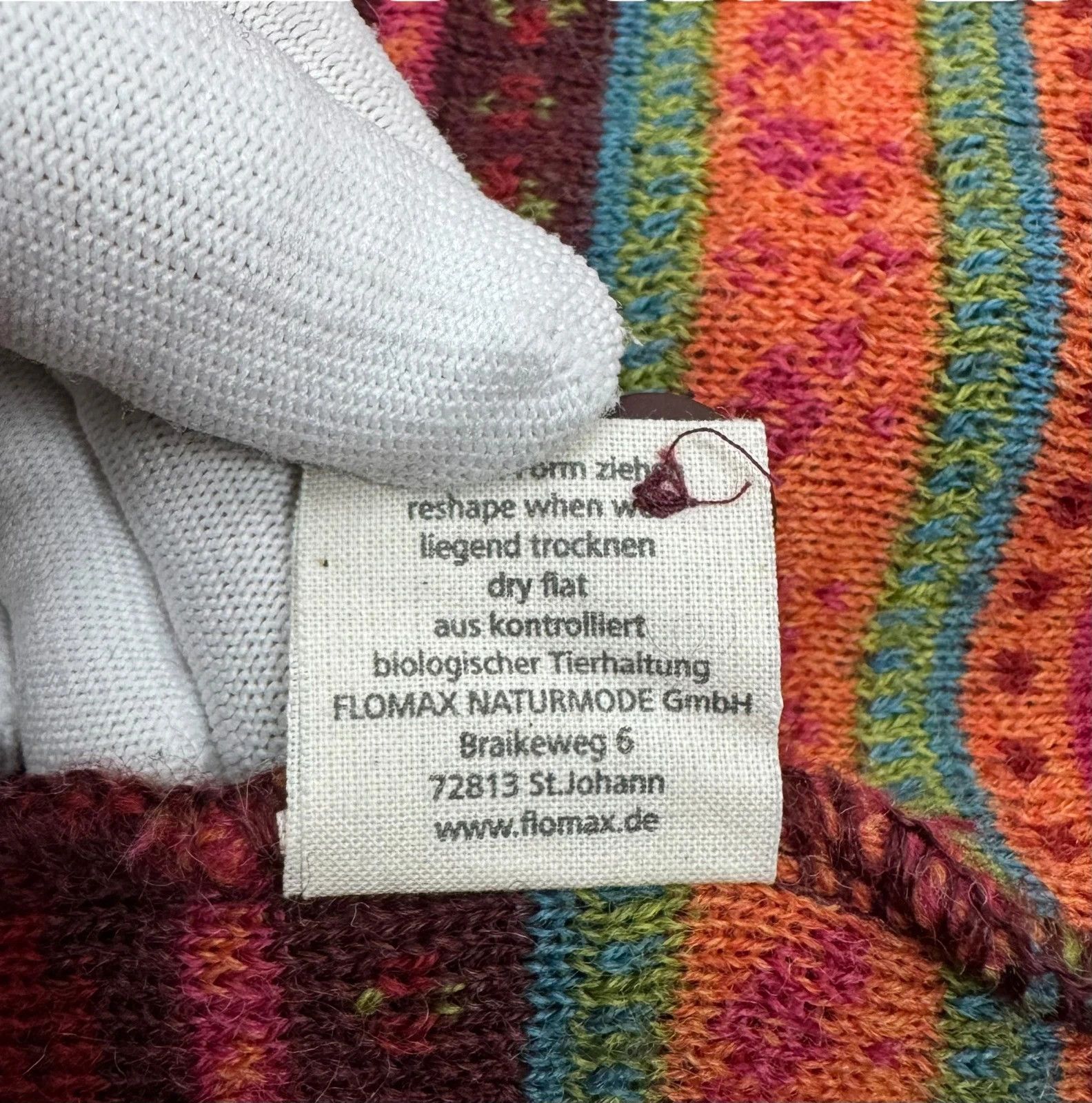 Other Flomax Wool Knit Cardigan Striped Floral Pattern size S Size S / US 4 / IT 40 - 12 Thumbnail