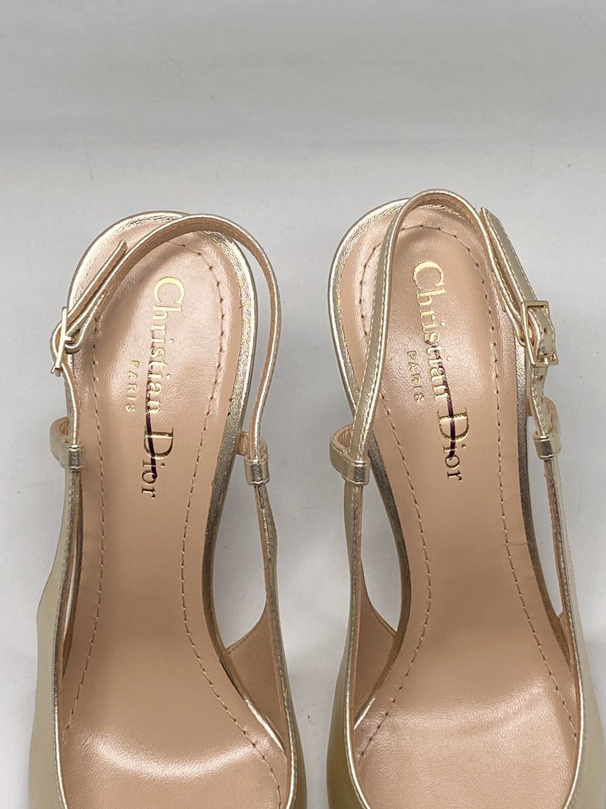 Dior Dior Tribales Metallic Leather Slingback Pump size 37 Size US 7 / IT 37 - 10 Thumbnail