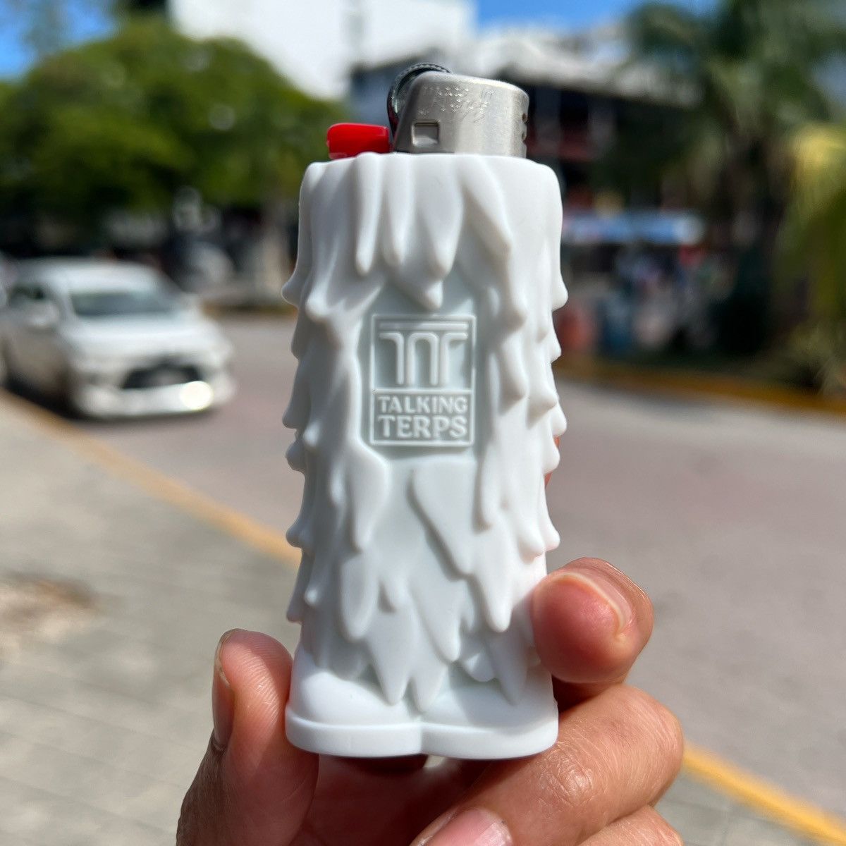 Talking Terps Talking terps white silicone lighter sleeve / case Size ONE SIZE - 2 Thumbnail