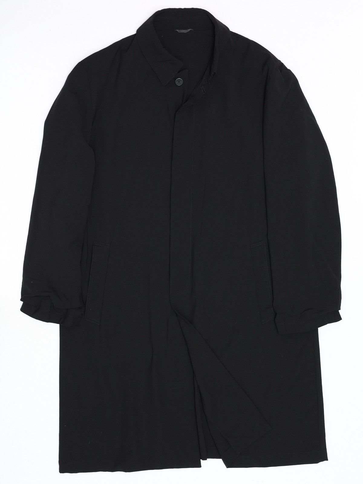 Versace 80s Gianni Versace Couture Vintage Black Light Coat Trench Size US XL / EU 56 / 4 - 1 Thumbnail