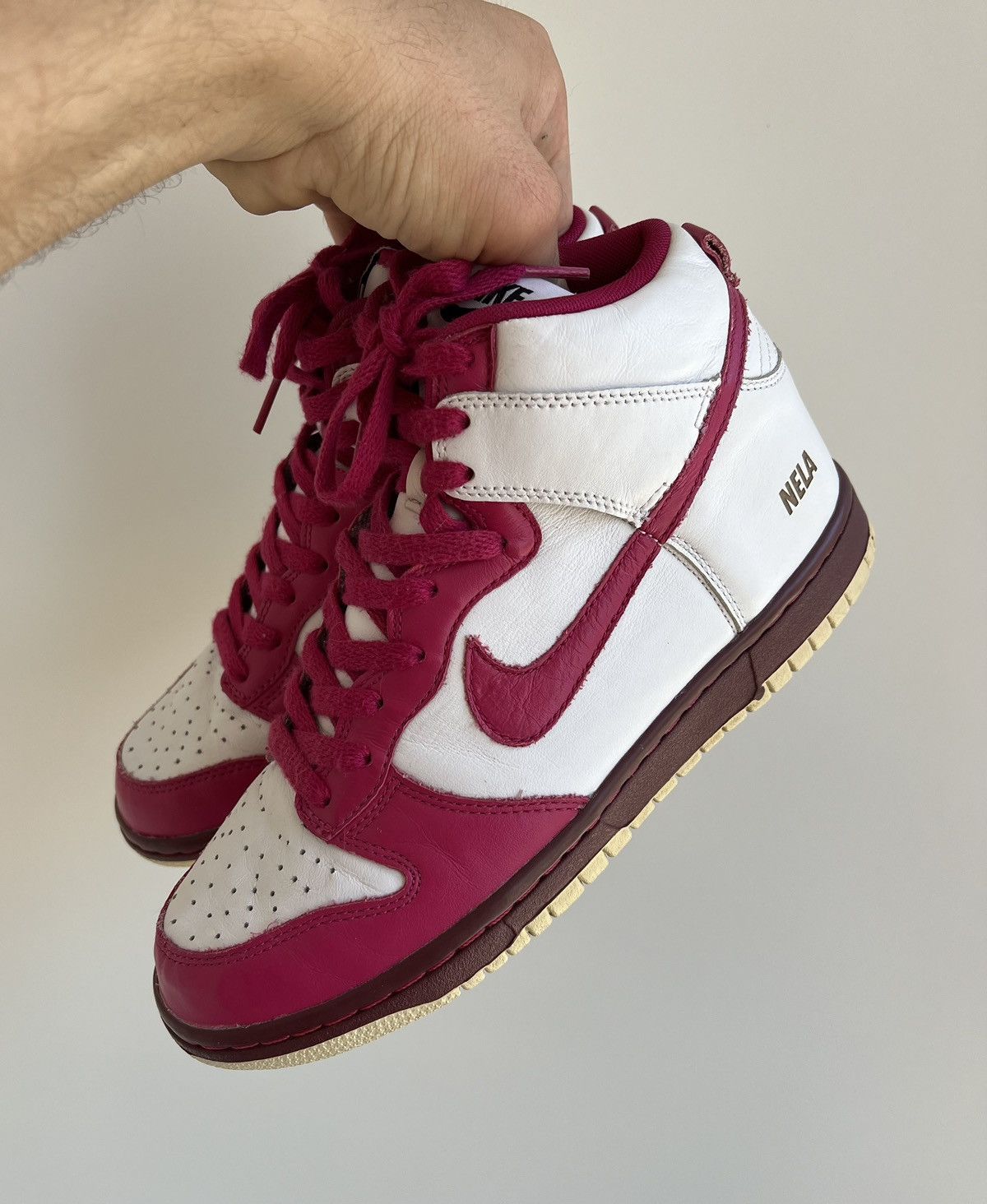 Nike × Vintage Nike ID NELA SB Dunk High Sneakers Size US 7 / EU 40 - 4 Thumbnail