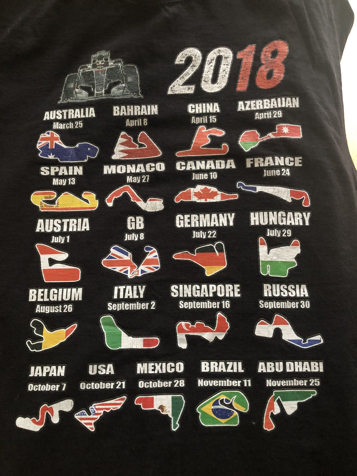 Formula 1 × Vintage RARE FORMULA ONE 2018 CHAMPIONSHIP RACING TEE SHIRT Size US M / EU 48-50 / 2 - 2 Thumbnail