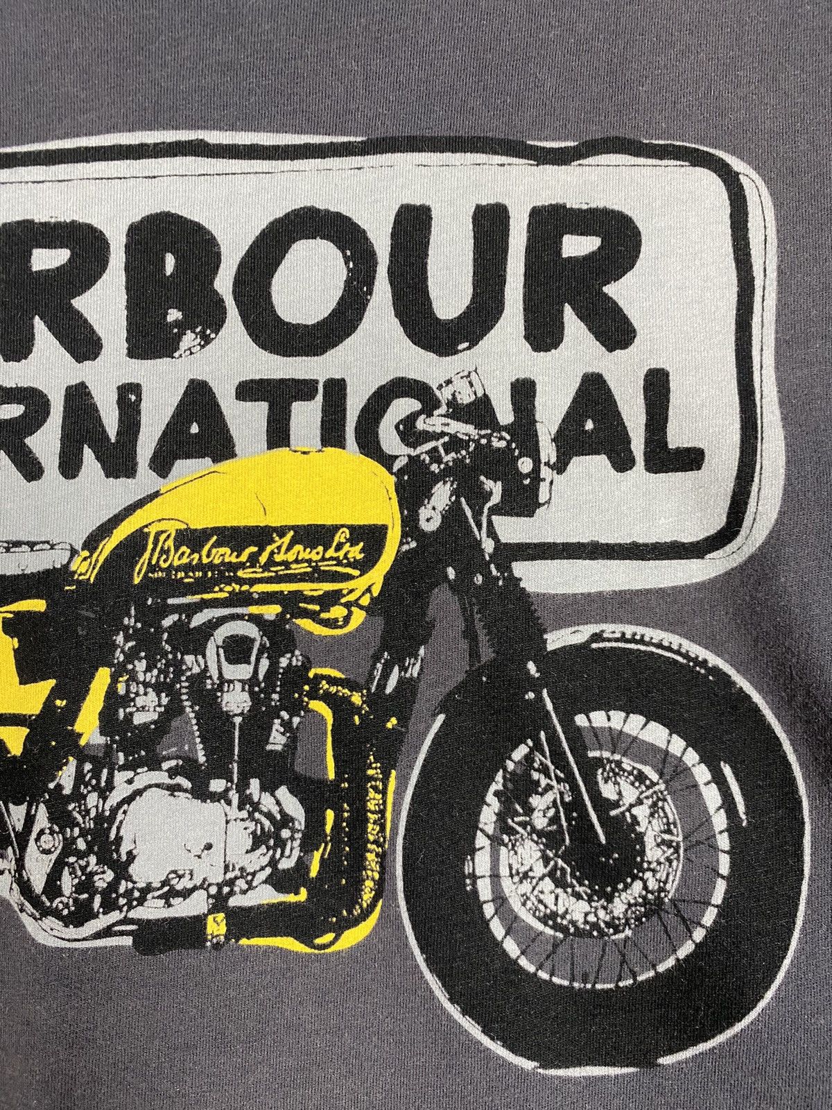 Barbour Vintage Barbour International Motorcycle Big Logo Tee Size US S / EU 44-46 / 1 - 8 Thumbnail