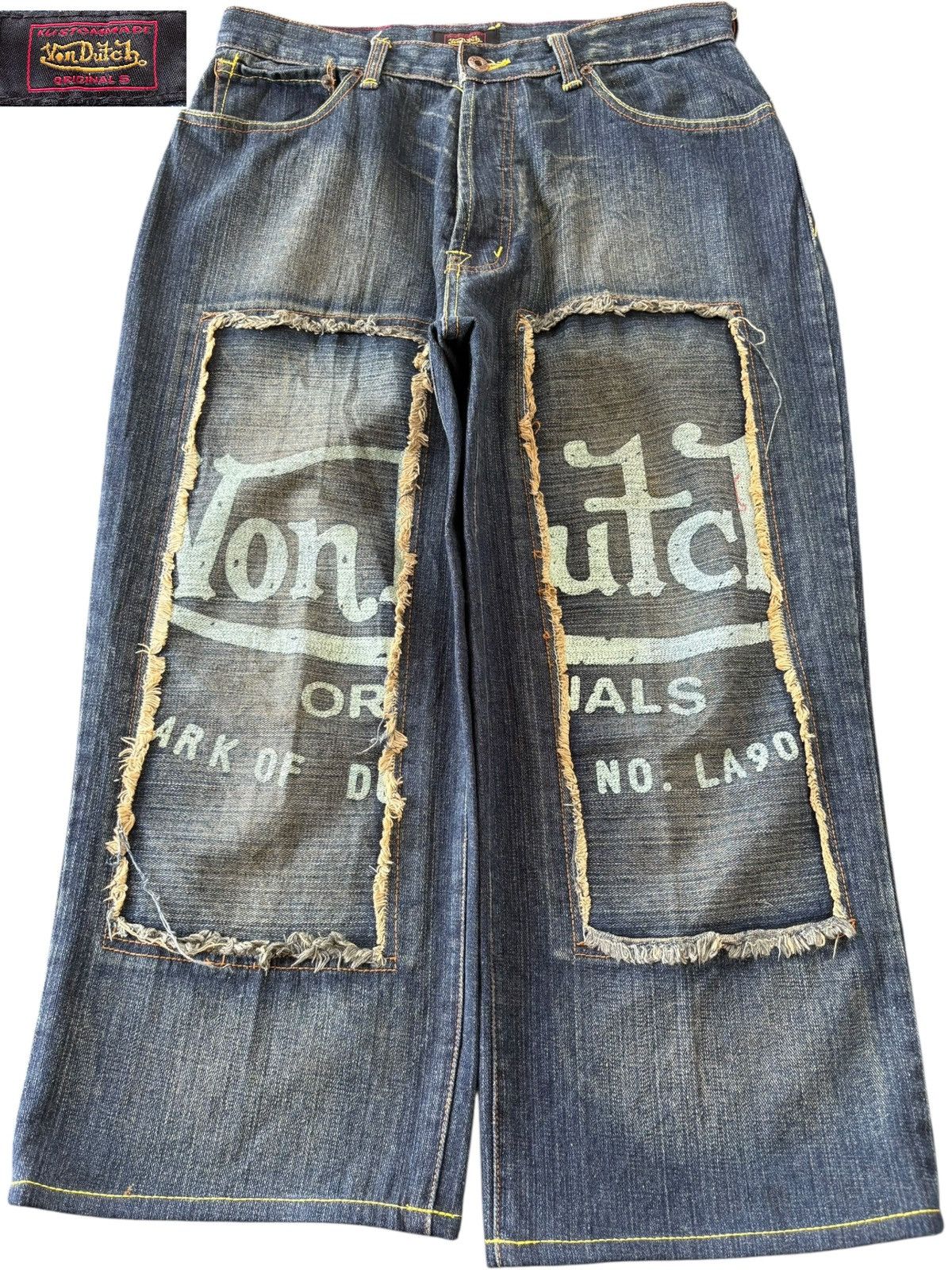 Von Dutch Vintage American Von Dutch Patches Baggy Jeans Size US 32 / EU 48 - 1 Thumbnail