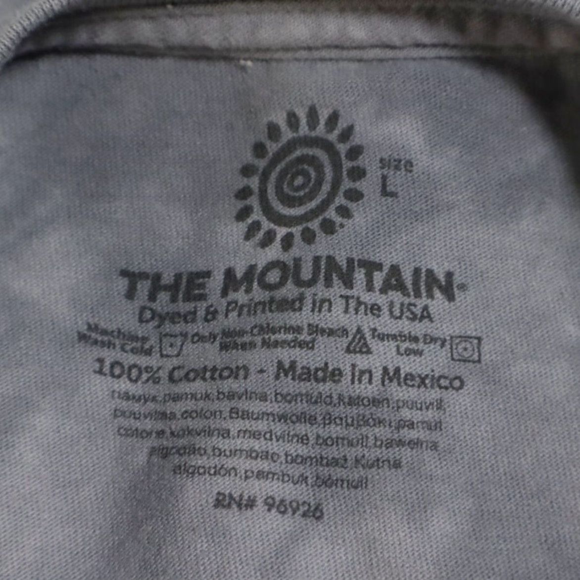 The Mountain The Mountain USA Bald Eagle Tie-Dye Long Sleeve T-Shirt Gray Men L Size US L / EU 52-54 / 3 - 5 Thumbnail