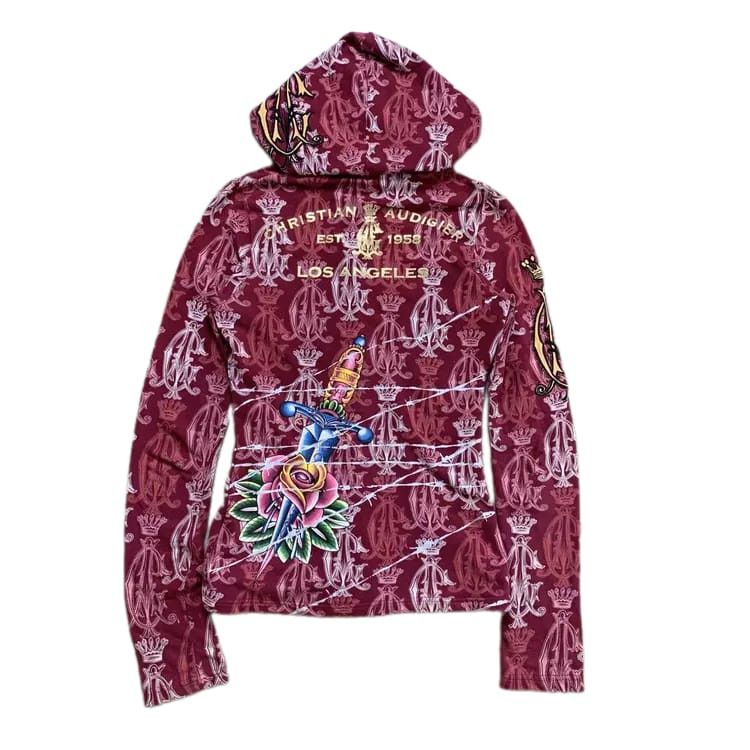 Christian Audigier Christian Audiger Ed Hardy Zip Hoodie Size S / US 4 / IT 40 - 5 Thumbnail