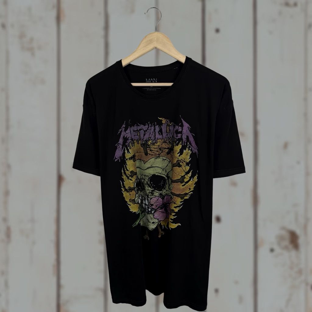 Etro VINTAGE Metallica T-Shirt Rock Men L/XL Black Skull Pushead Retro Size US L / EU 52-54 / 3 - 1 Thumbnail