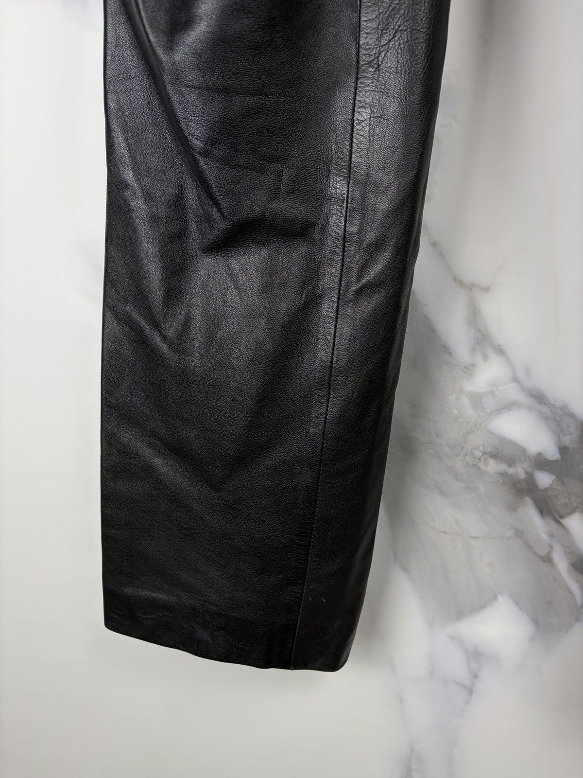 Gucci Gucci Tom Ford Vintage Black Leather Pants Trousers Size US 28 / EU 44 - 10 Thumbnail