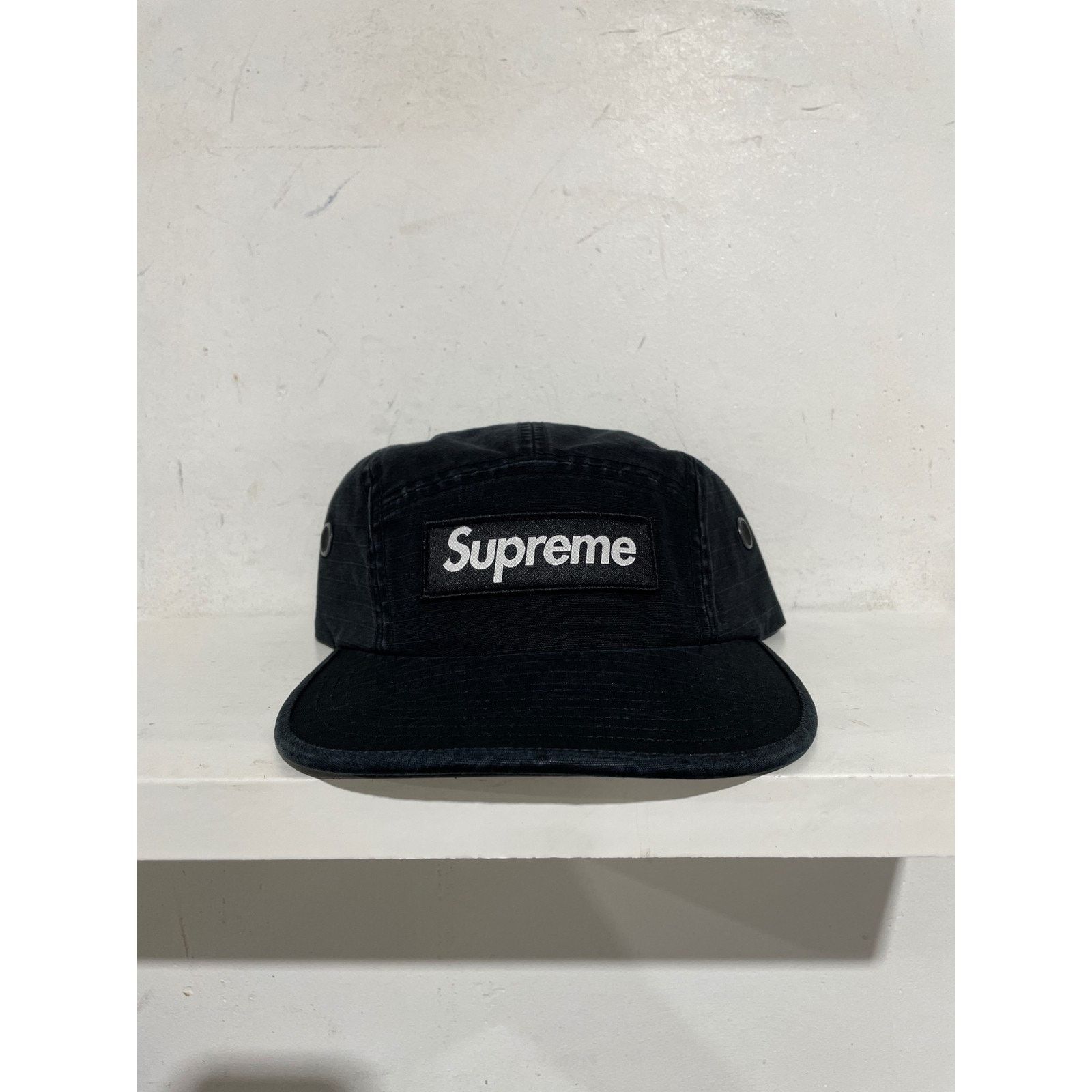 Supreme Supreme Military Black Camp Cap SUPNY-20 | Grailed