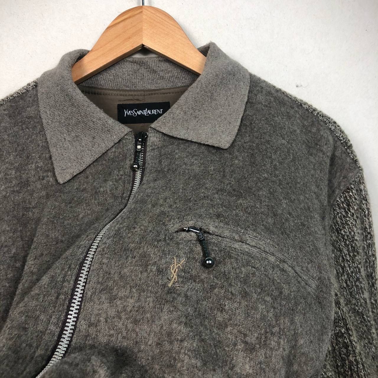Yves Saint Laurent Yves Saint Laurent Wool Brown Jacket Size US M / EU 48-50 / 2 - 7 Thumbnail
