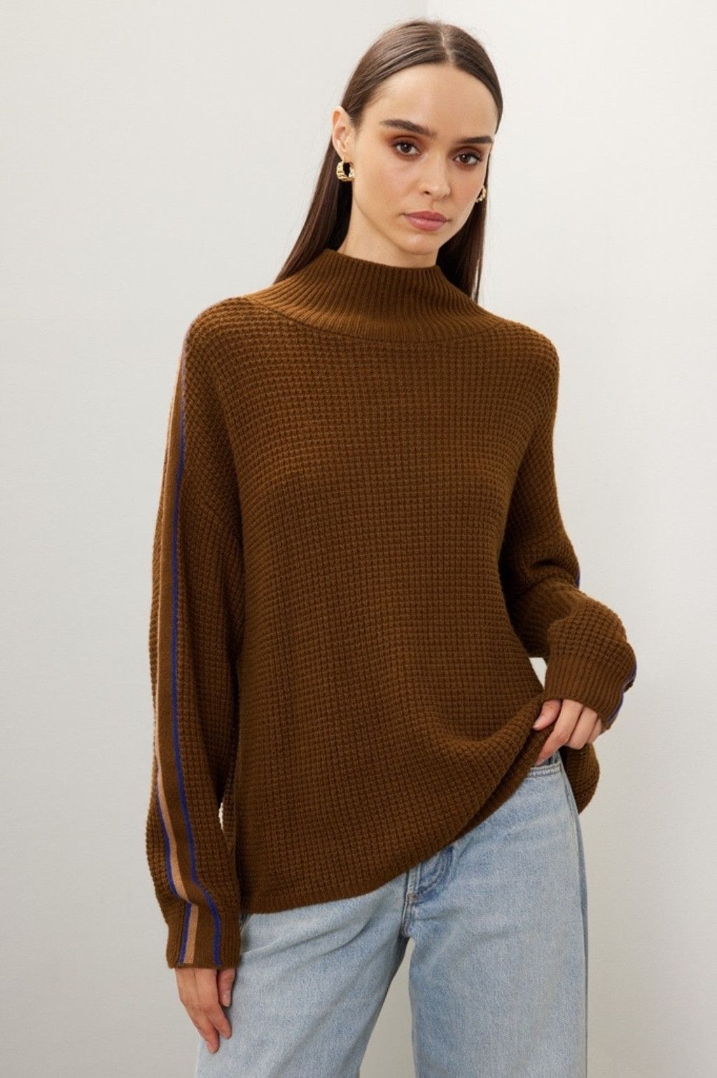 Spiritual Gangster Spiritual Gangster Brown Knit Sweater, M, Merino Blend, NWOT Size M / US 6-8 / IT 42-44 - 1 Thumbnail