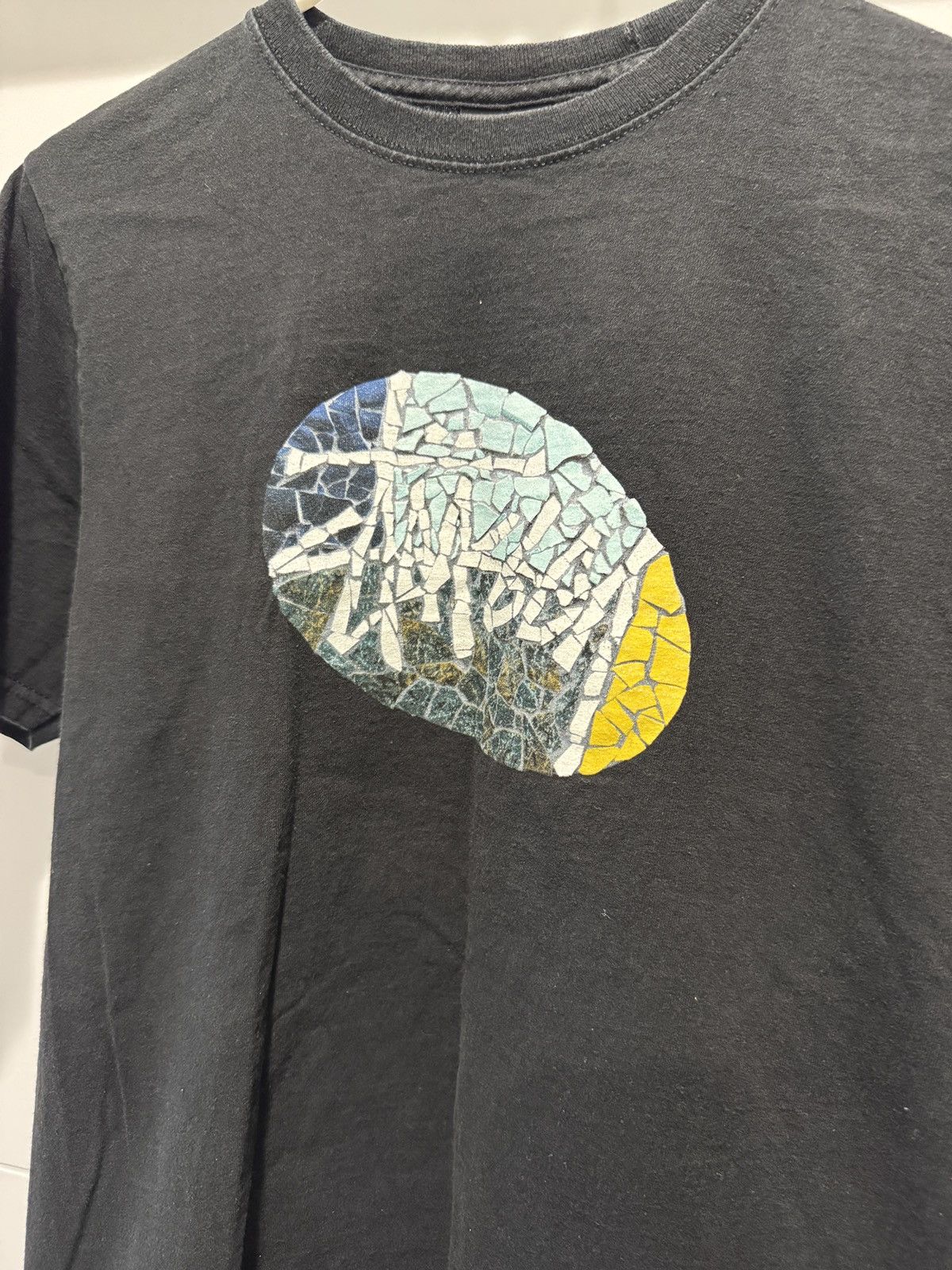 Stussy Stussy Mens Mosaic Tee Black Size S Small (fits XS) Size US S / EU 44-46 / 1 - 4 Thumbnail