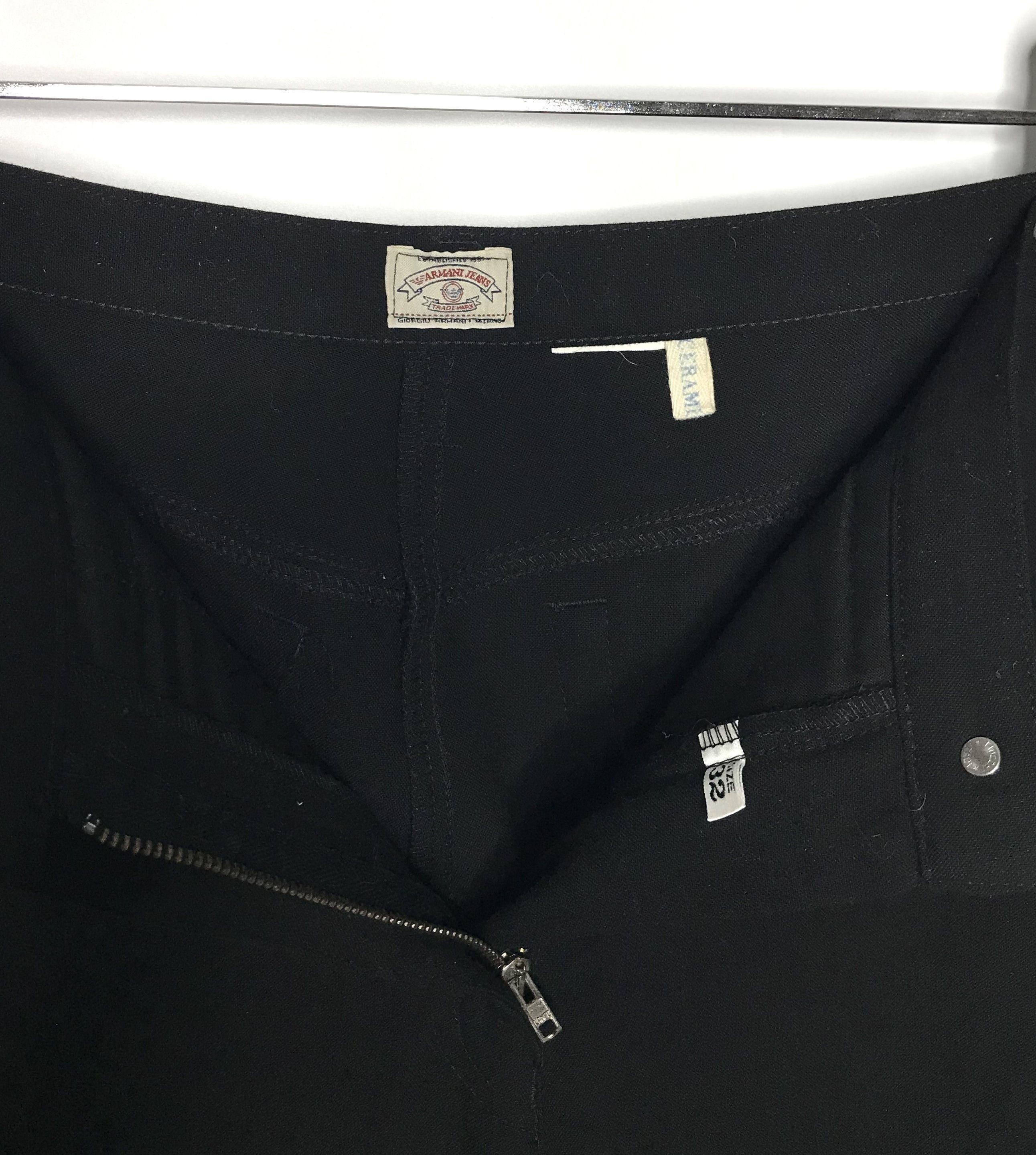 Armani Armani Jeans Trousers Wool Men's Sz 32 Black Size US 32 / EU 48 - 6 Thumbnail
