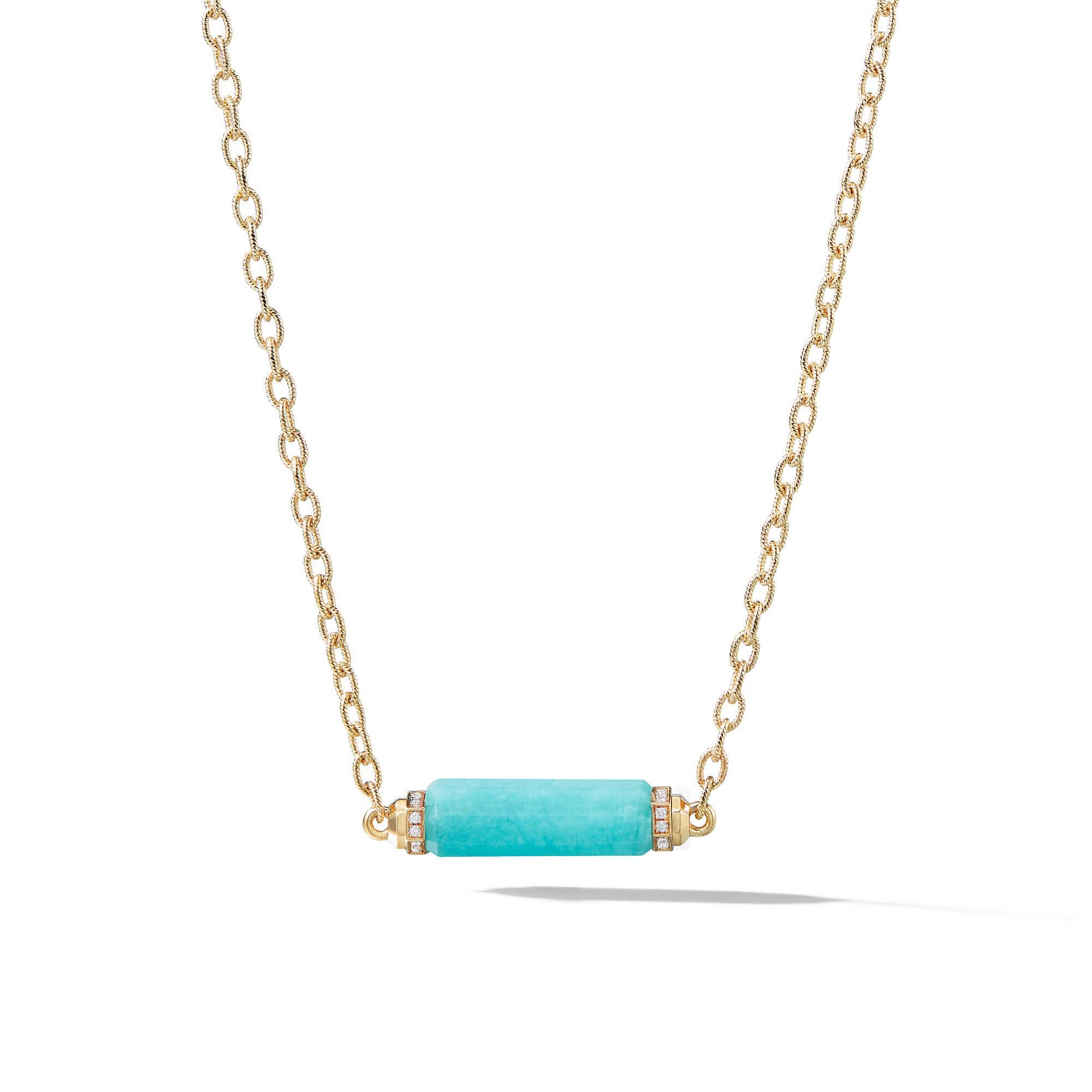 David Yurman o1w1db10526 N13465D Size:7/Necklace With Diamond in Golden Size ONE SIZE - 1 Thumbnail