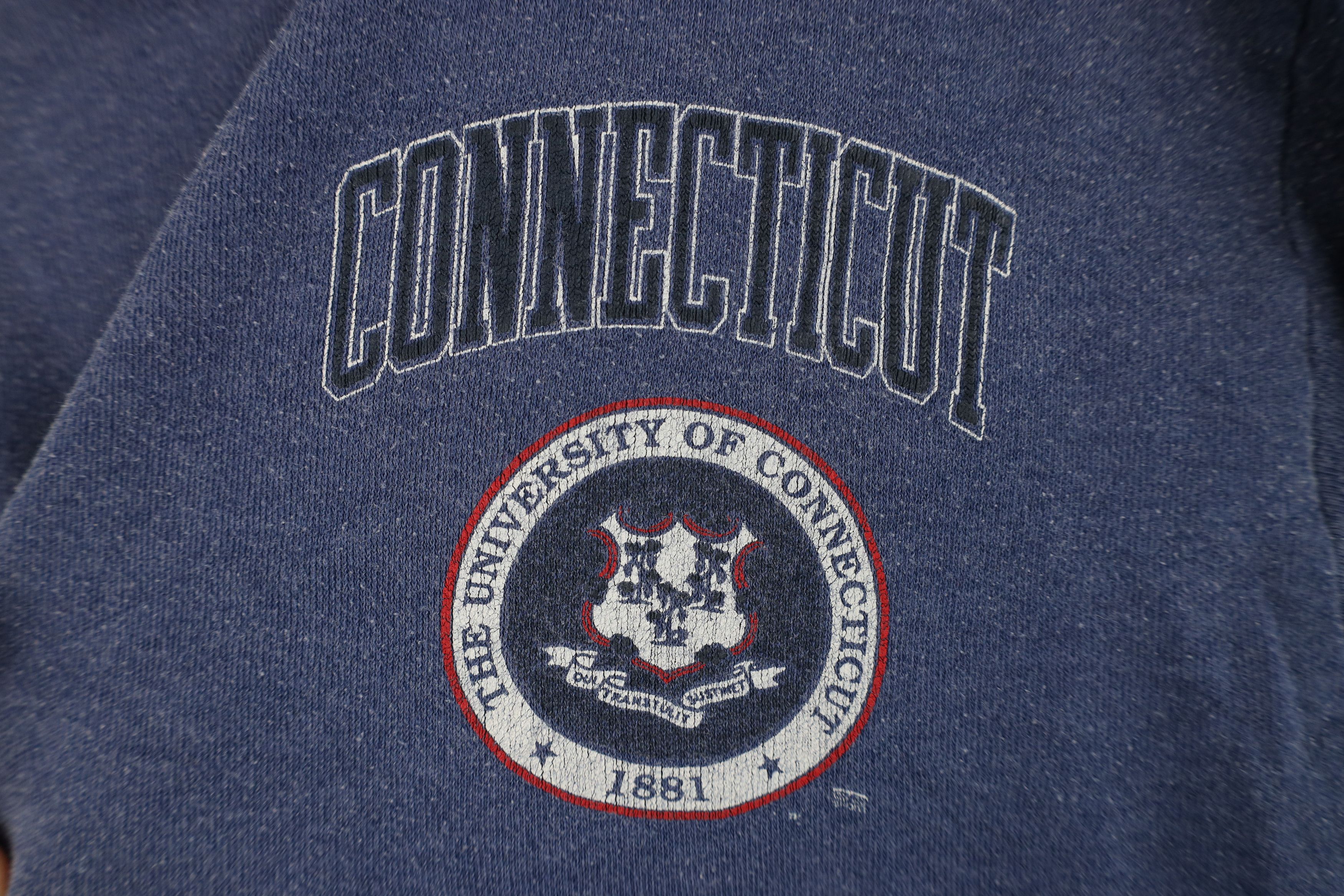 Vintage Vintage 90s University of Connecticut Turtleneck T-Shirt Size M / US 6-8 / IT 42-44 - 4 Thumbnail